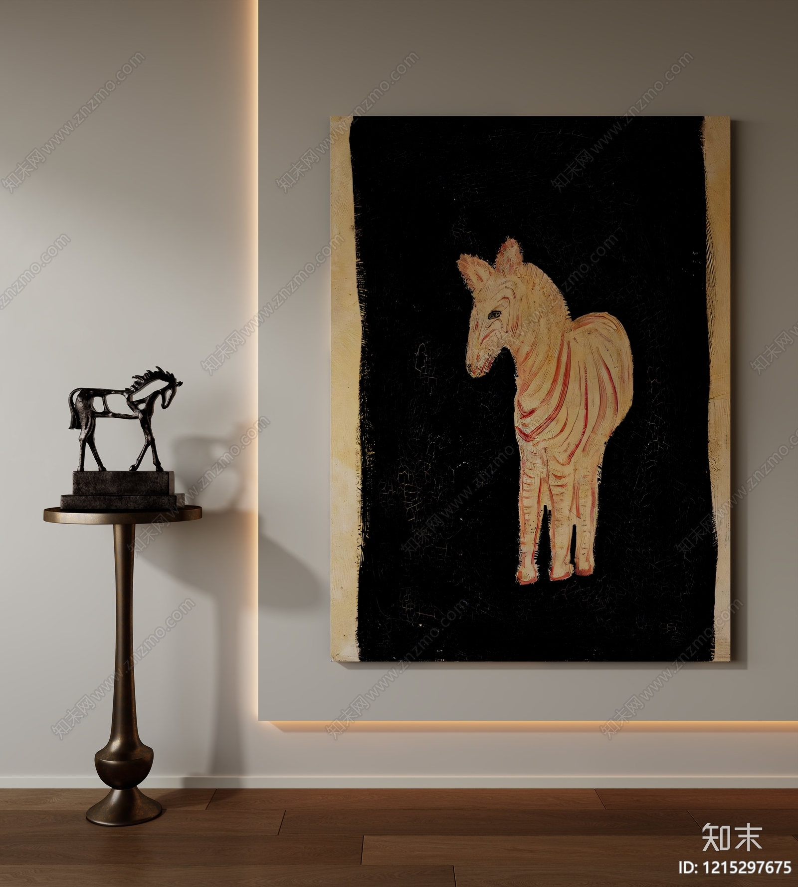现代简约挂画3D模型下载【ID:1215297675】