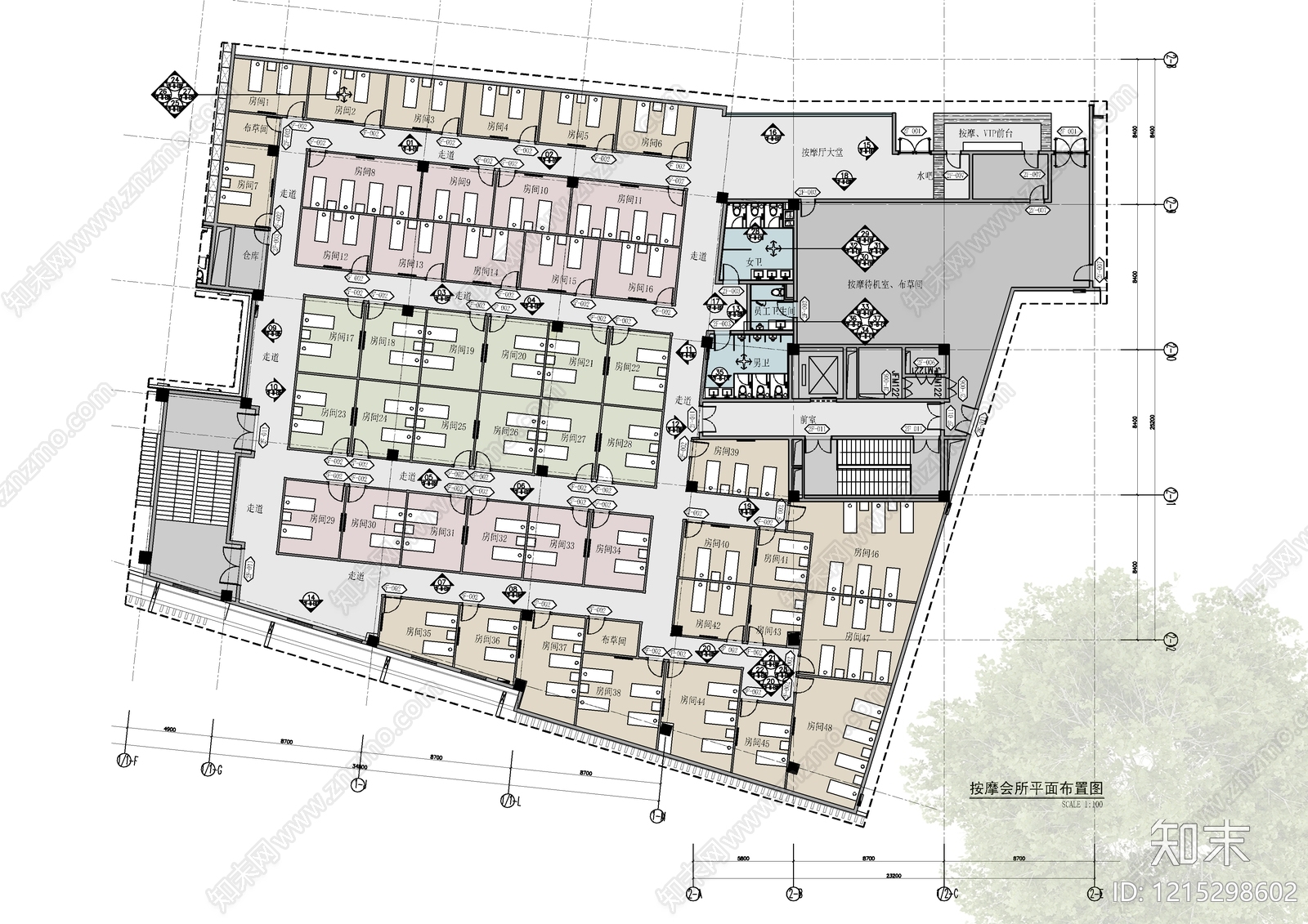 现代其他休闲娱乐空间施工图下载【ID:1215298602】