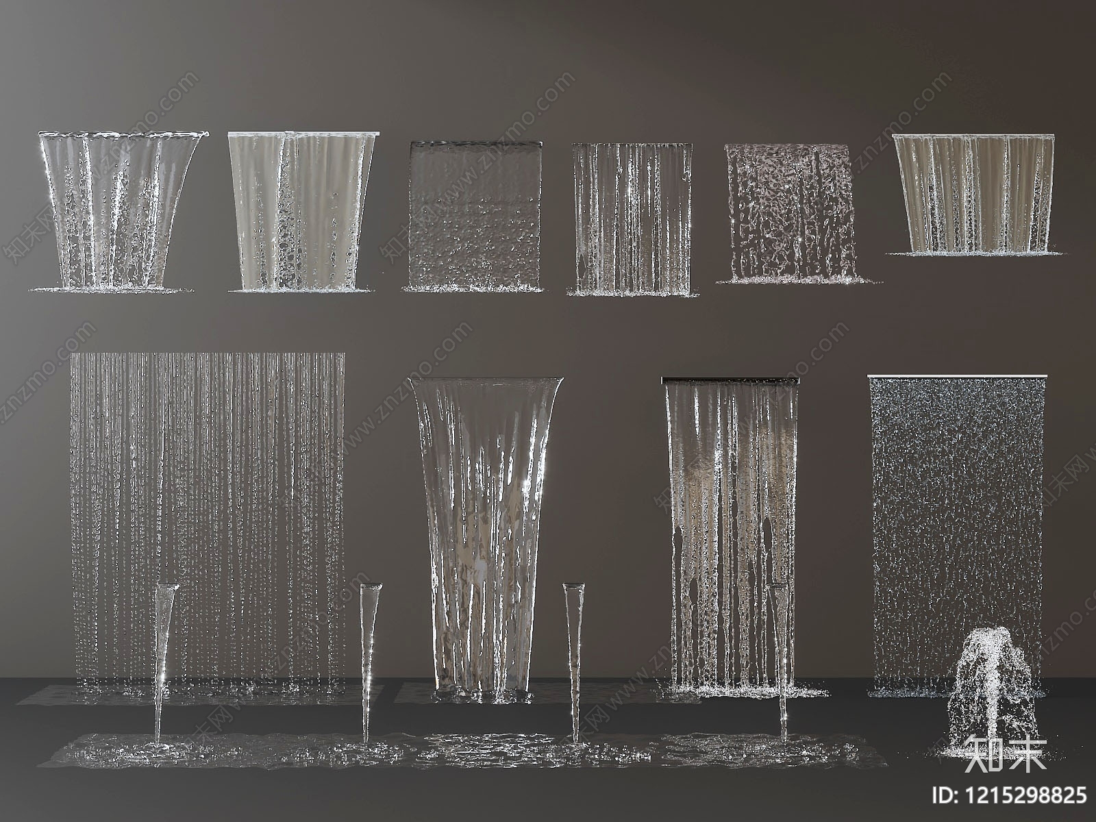 极简主义喷泉SU模型下载【ID:1215298825】