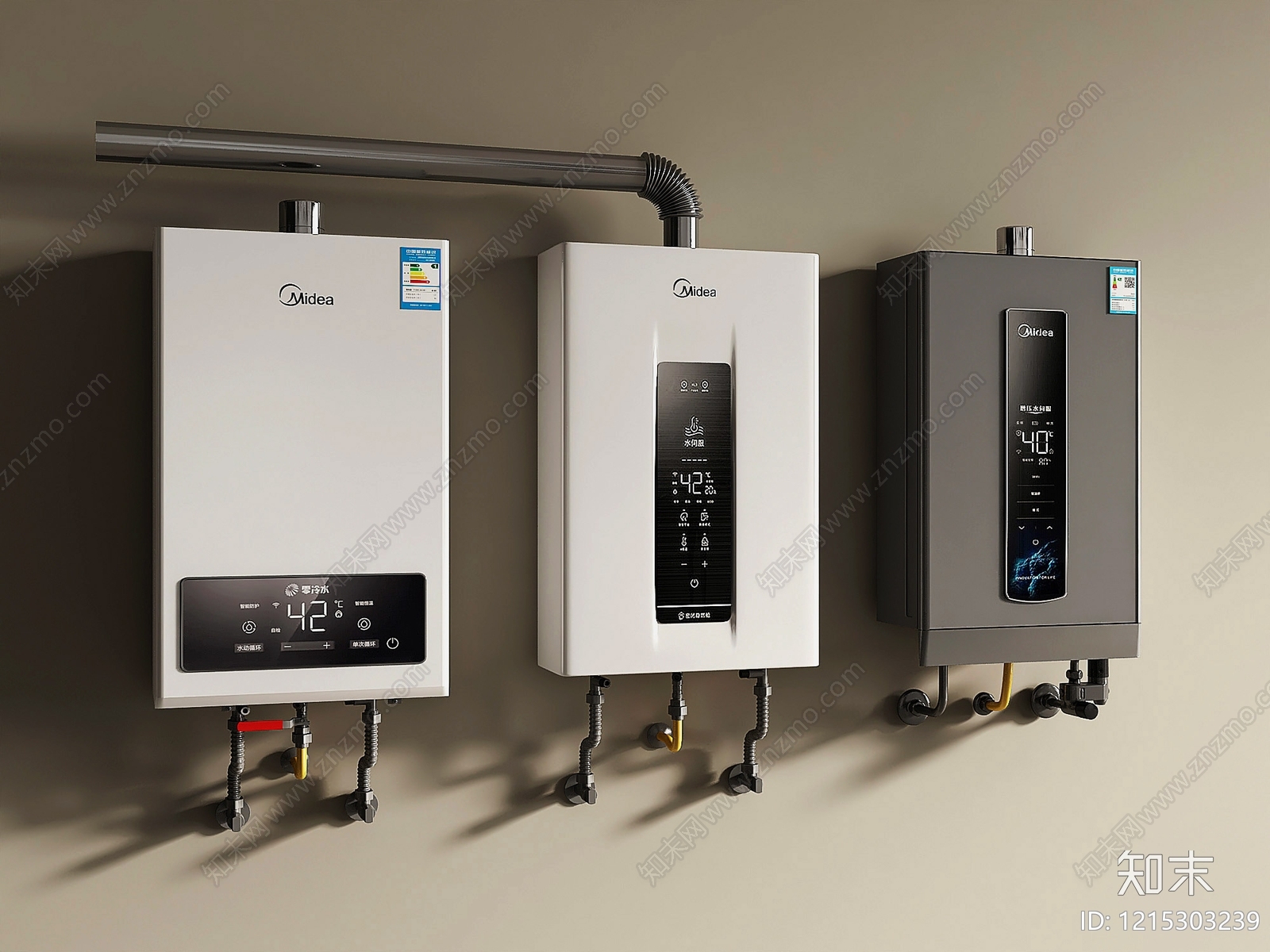 现代简约热水器SU模型下载【ID:1215303239】