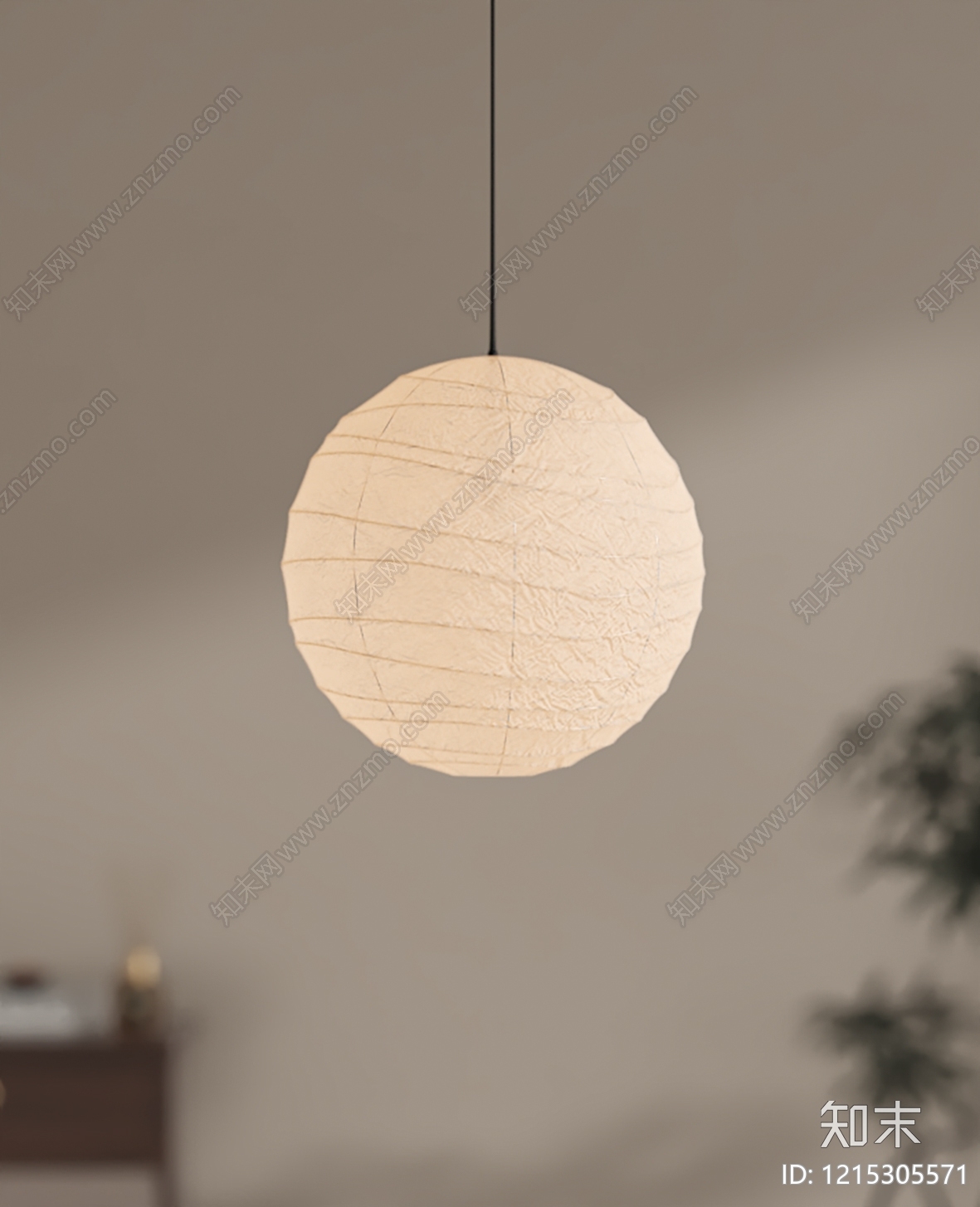 日式儿童房吊灯3D模型下载【ID:1215305571】