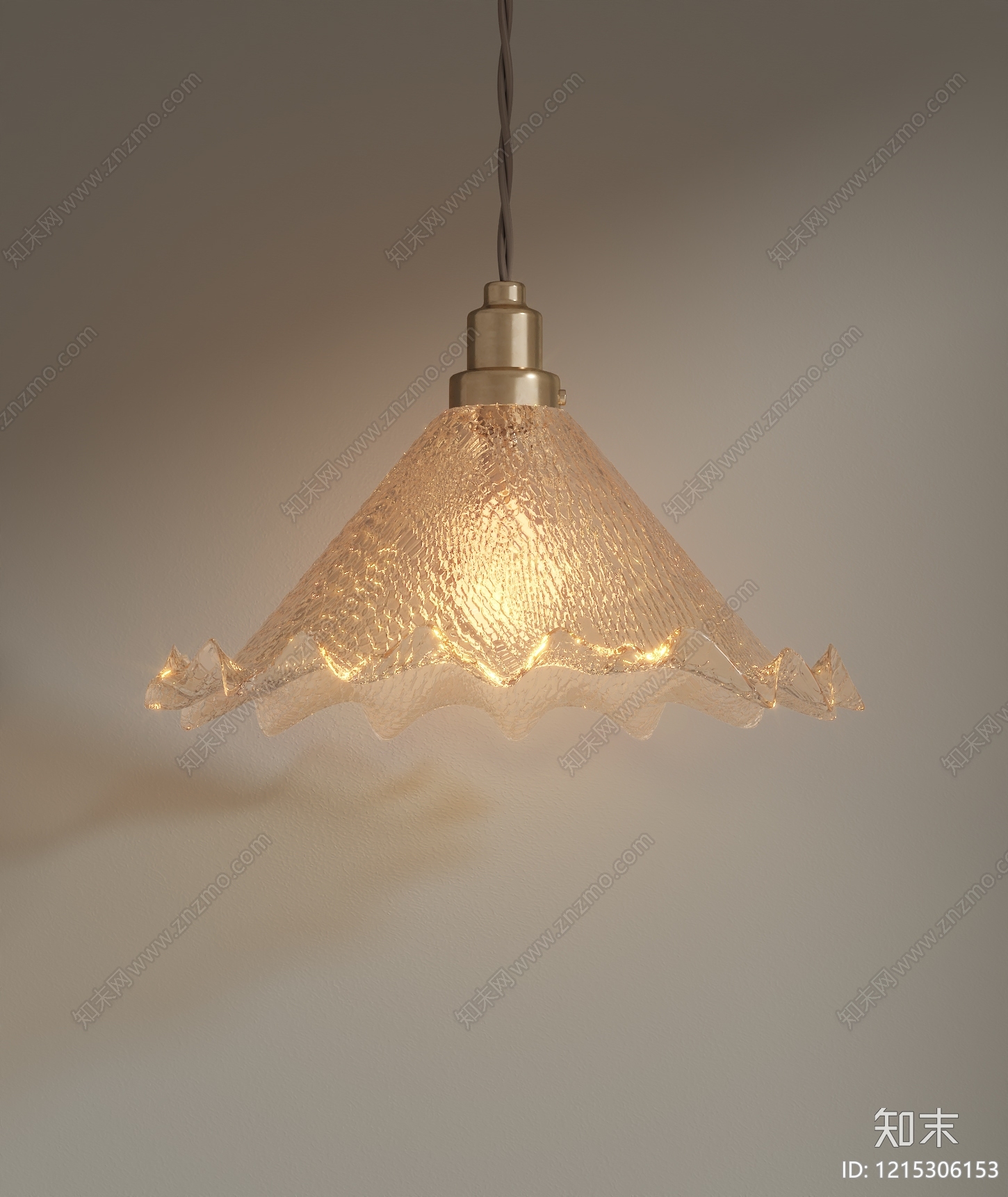 奶油风小吊灯3D模型下载【ID:1215306153】