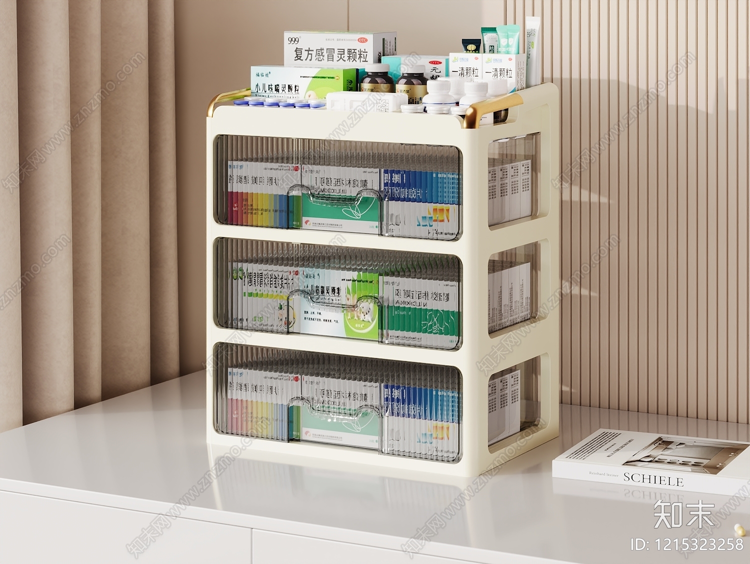 奶油风其他生活用品3D模型下载【ID:1215323258】