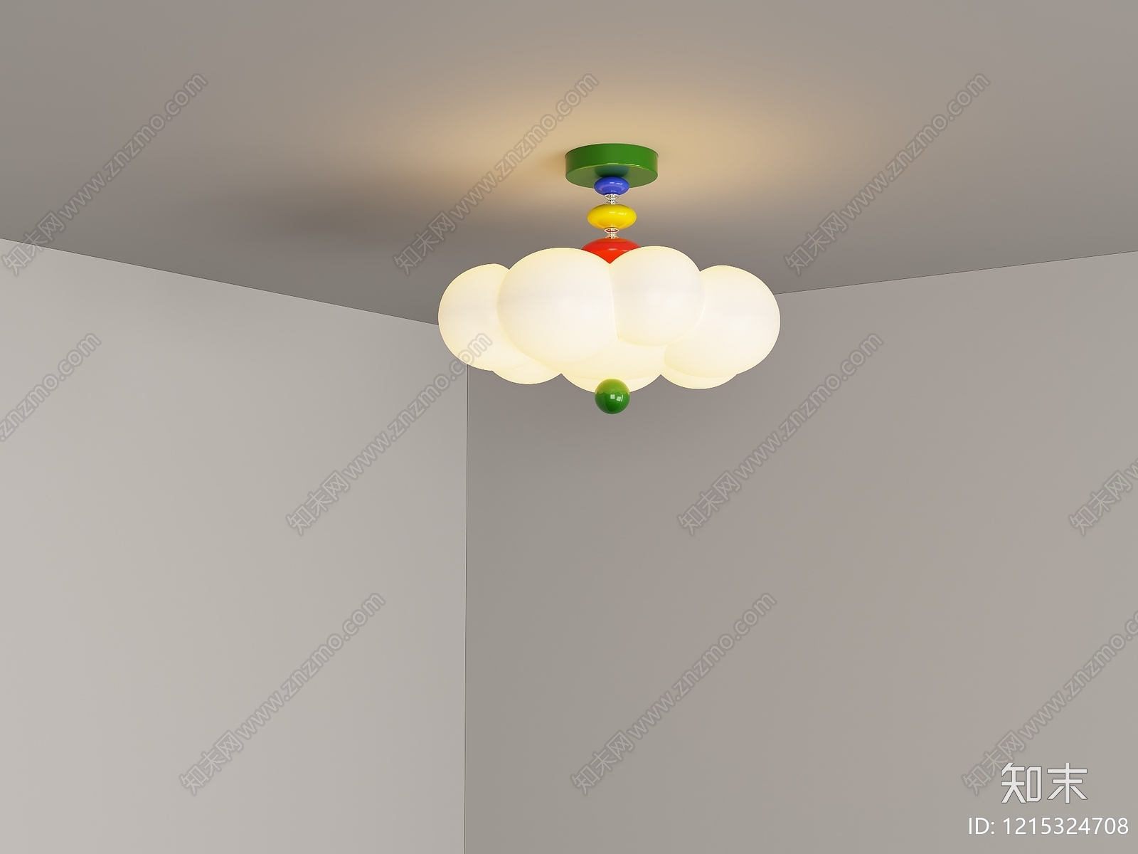 现代简约儿童房吊灯3D模型下载【ID:1215324708】