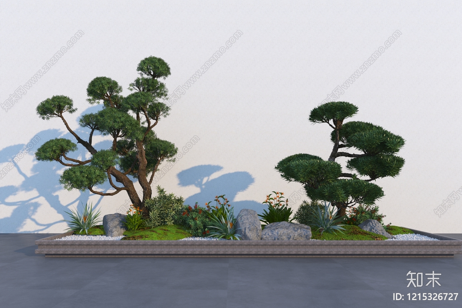 新中式景观其他景观小品3D模型下载【ID:1215326727】