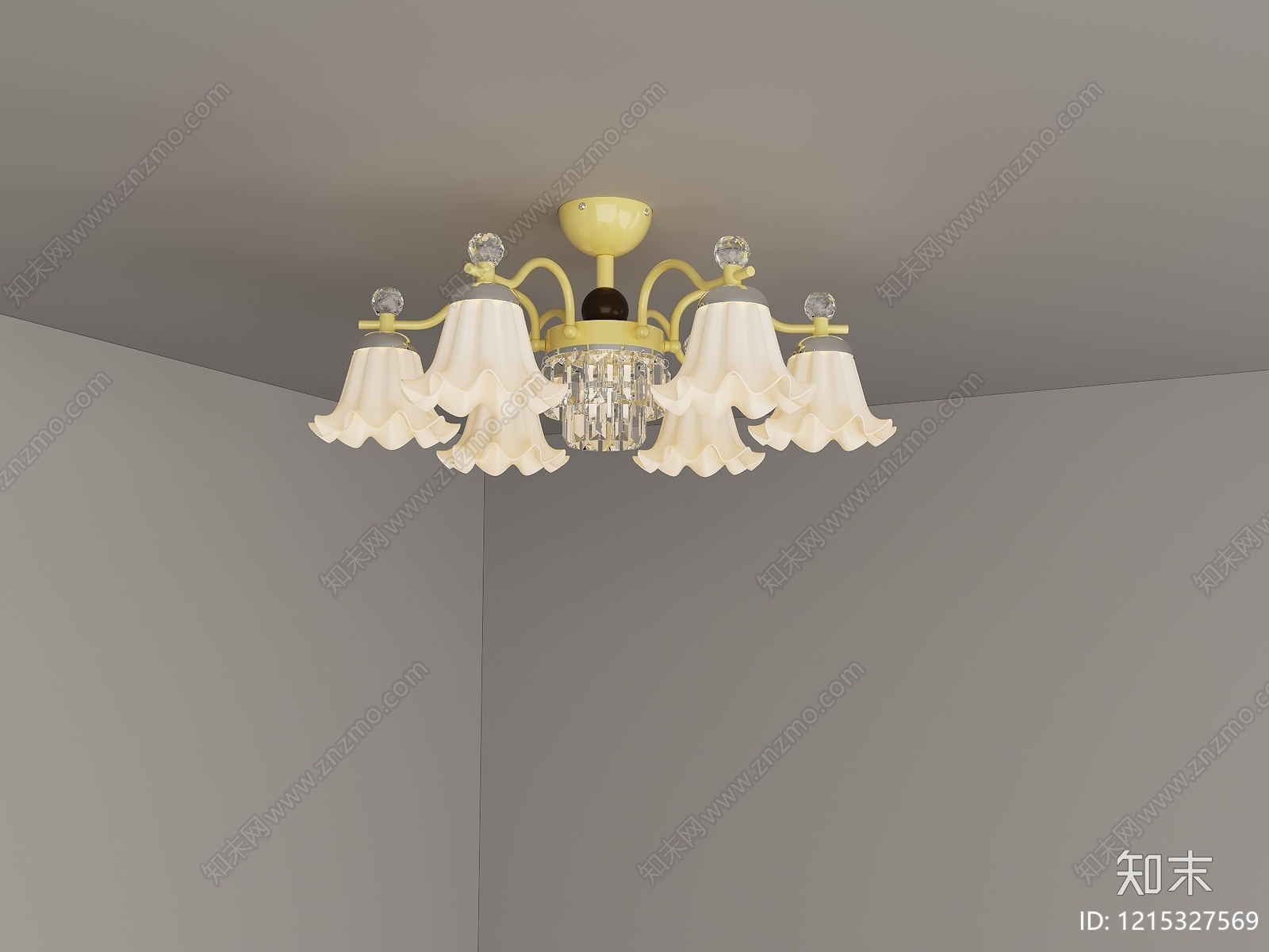 法式儿童房吊灯3D模型下载【ID:1215327569】