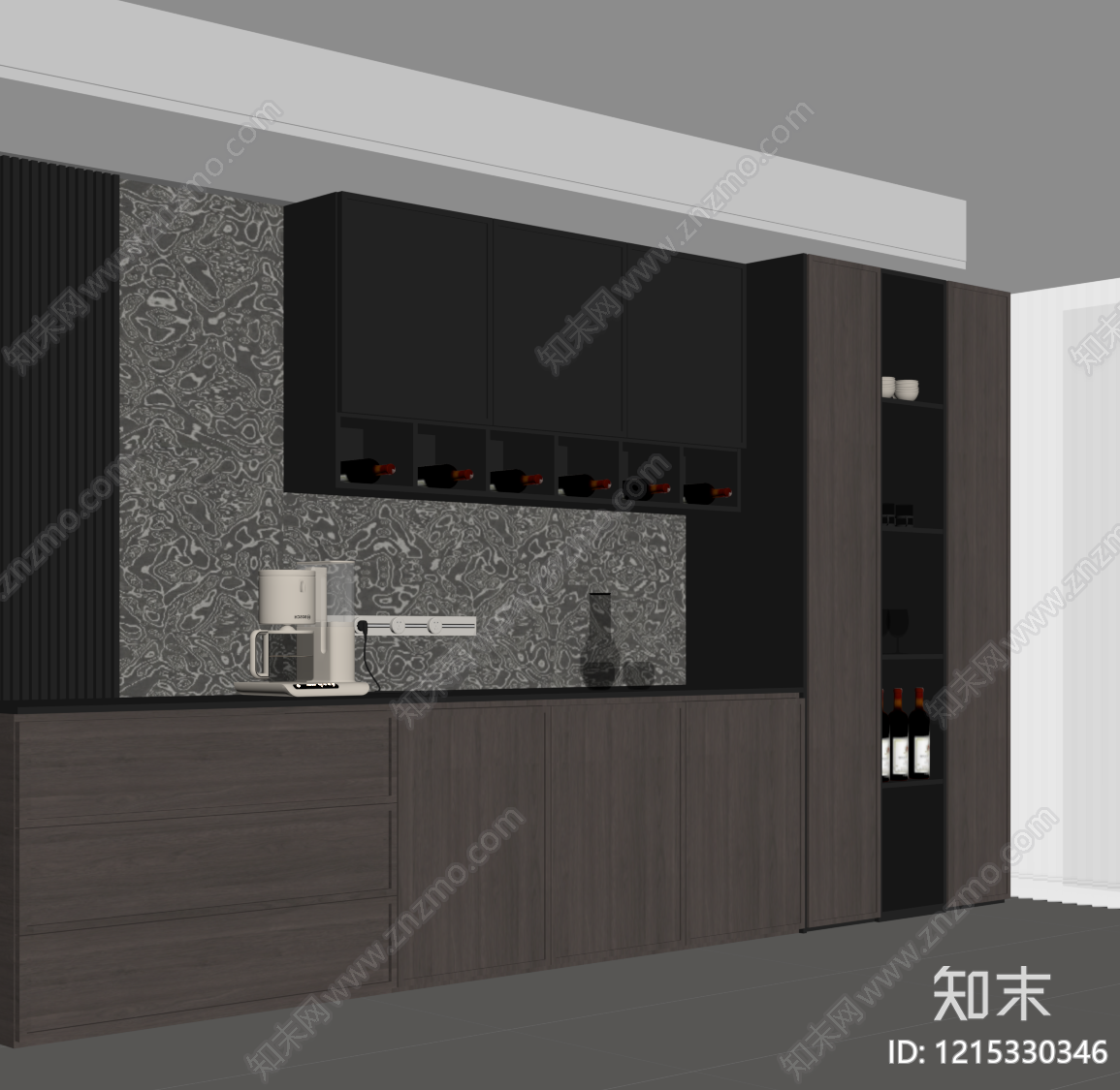 现代极简玄关柜SU模型下载【ID:1215330346】