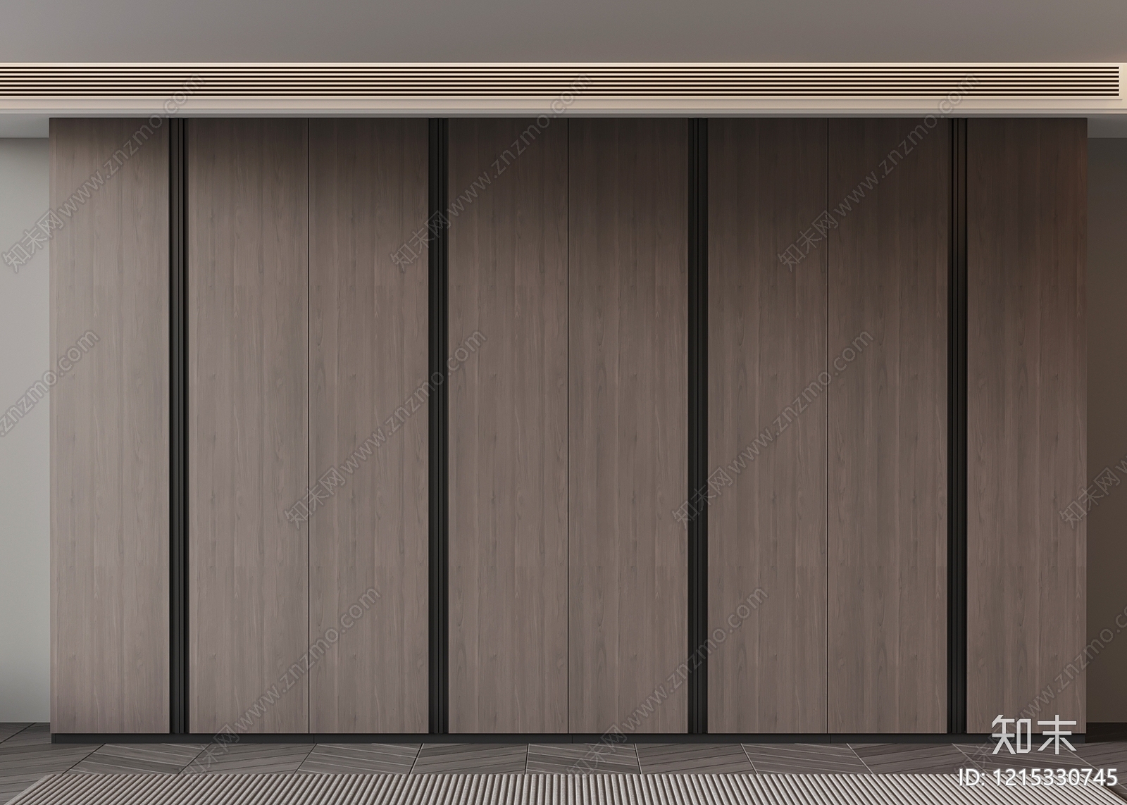 现代衣柜SU模型下载【ID:1215330745】