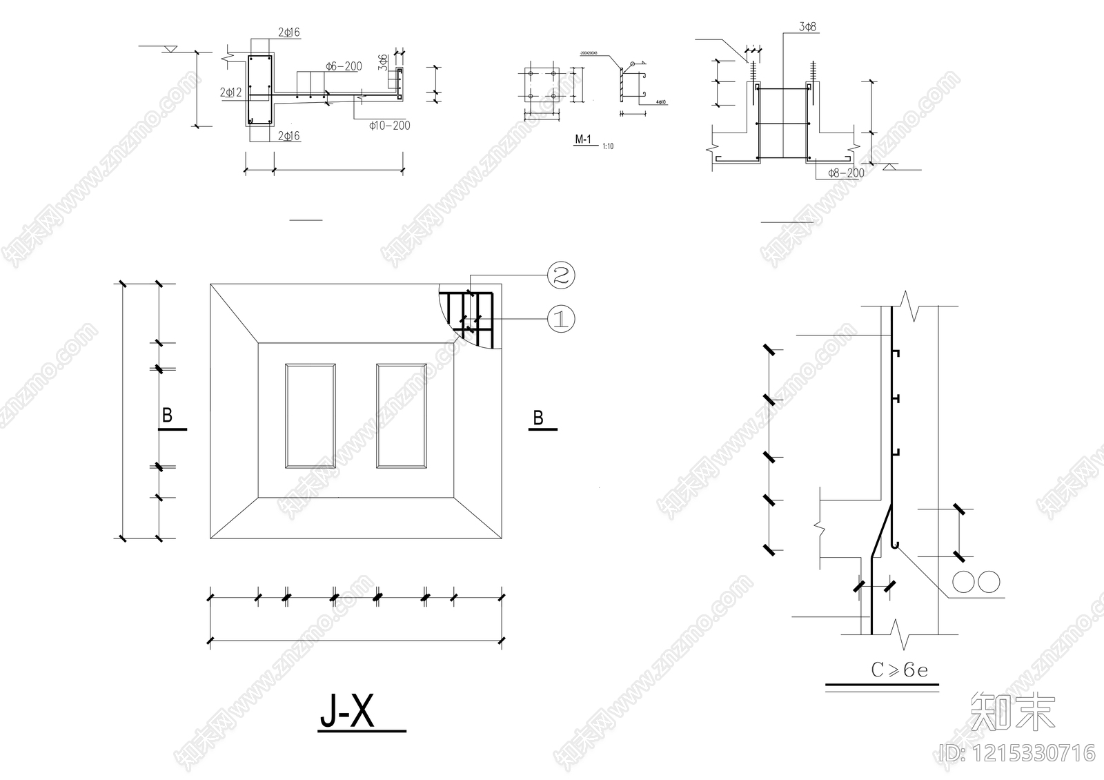现代建筑工程节点cad施工图下载【ID:1215330716】