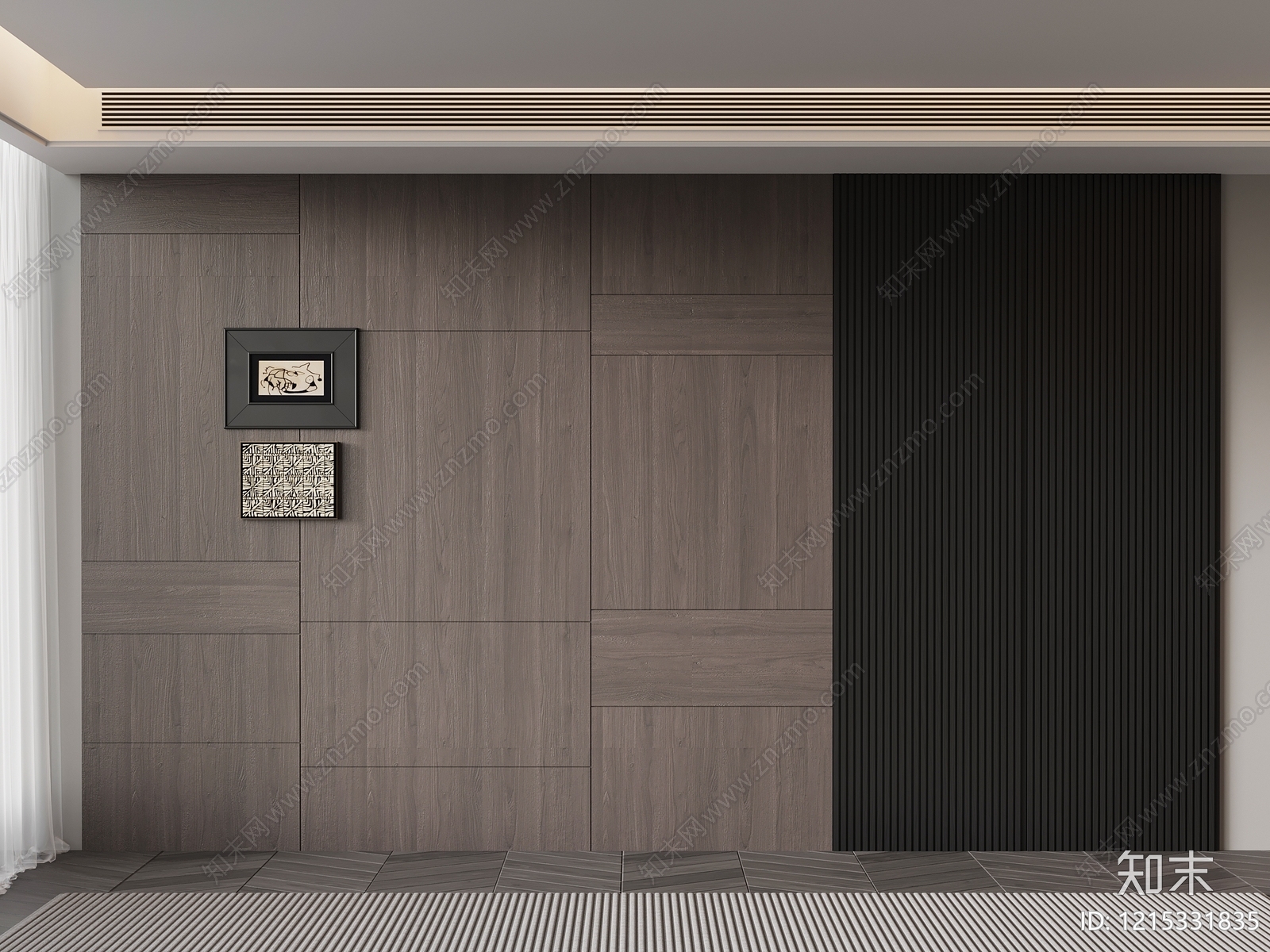 极简电视背景墙3D模型下载【ID:1215331835】