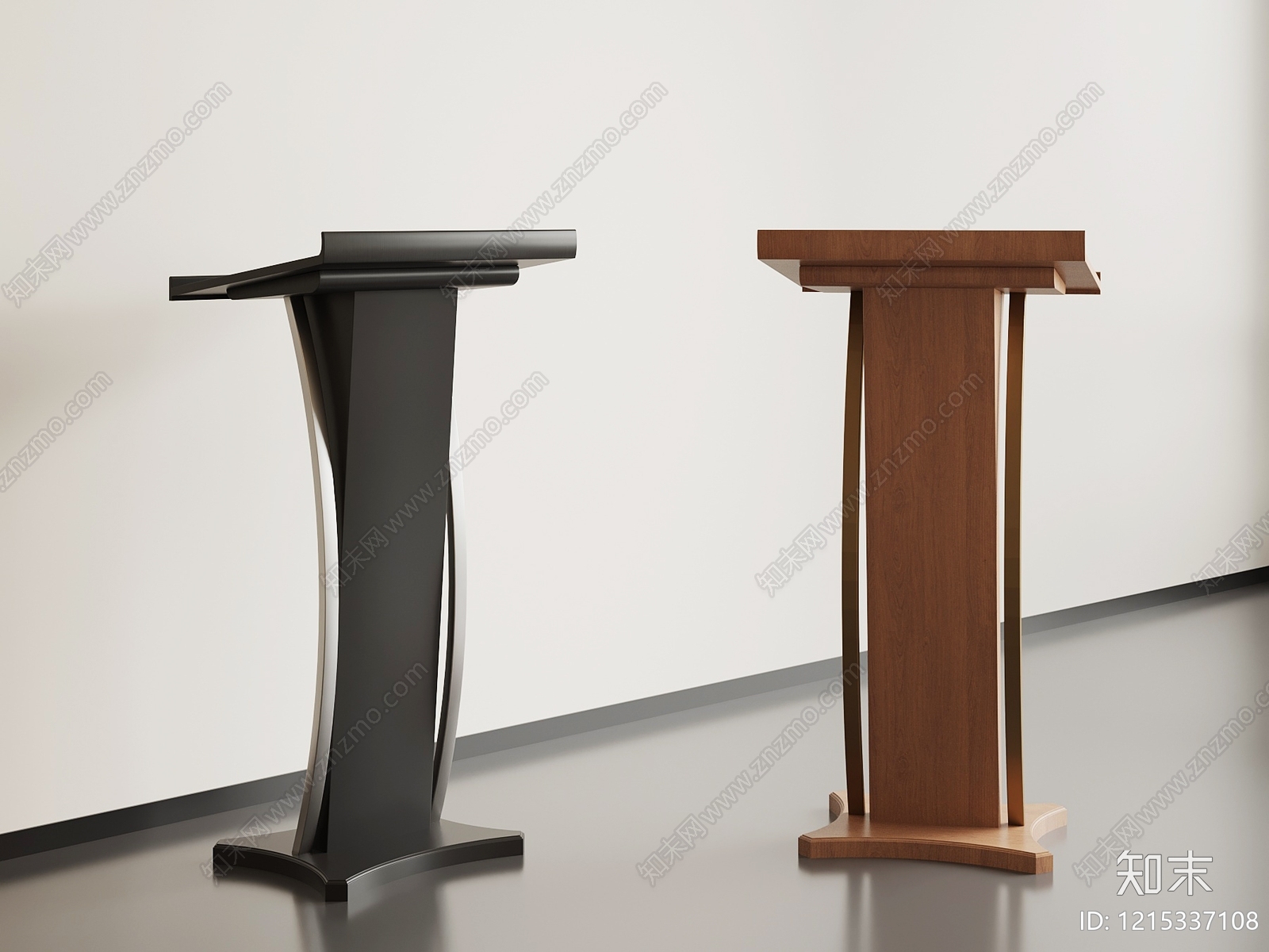 现代简约讲台3D模型下载【ID:1215337108】