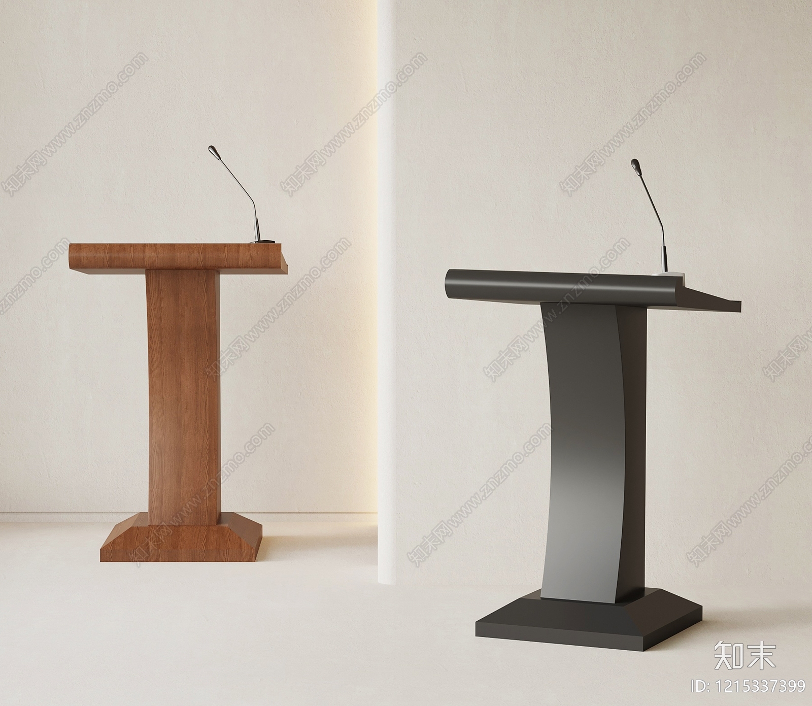 现代简约讲台3D模型下载【ID:1215337399】