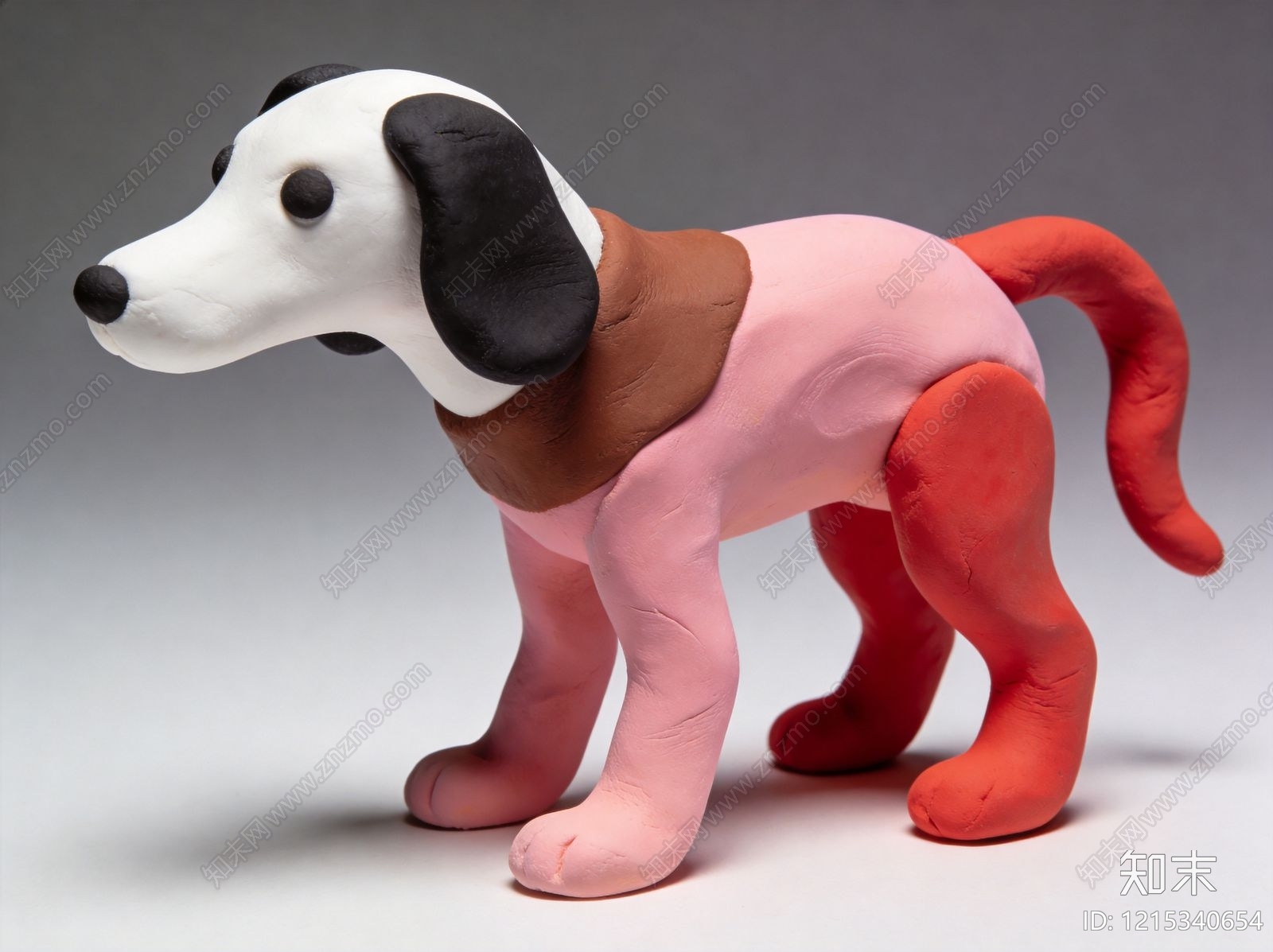 黏土卡通风格虚拟人物SU模型下载【ID:1215340654】