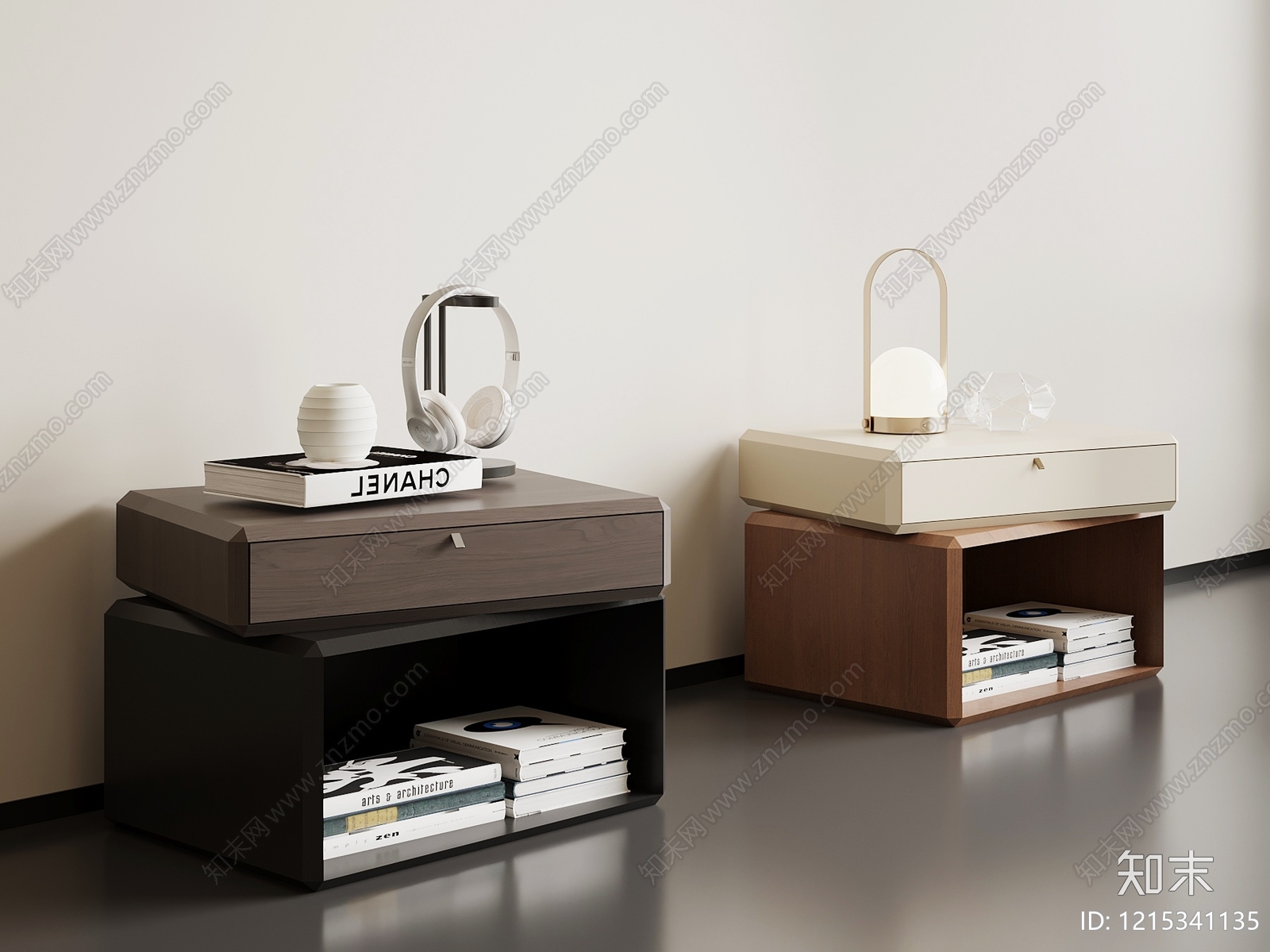 现代简约储物柜3D模型下载【ID:1215341135】