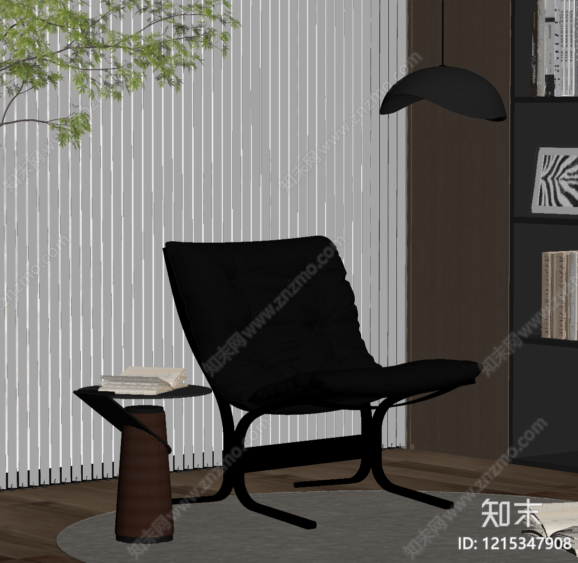 现代简约躺椅SU模型下载【ID:1215347908】