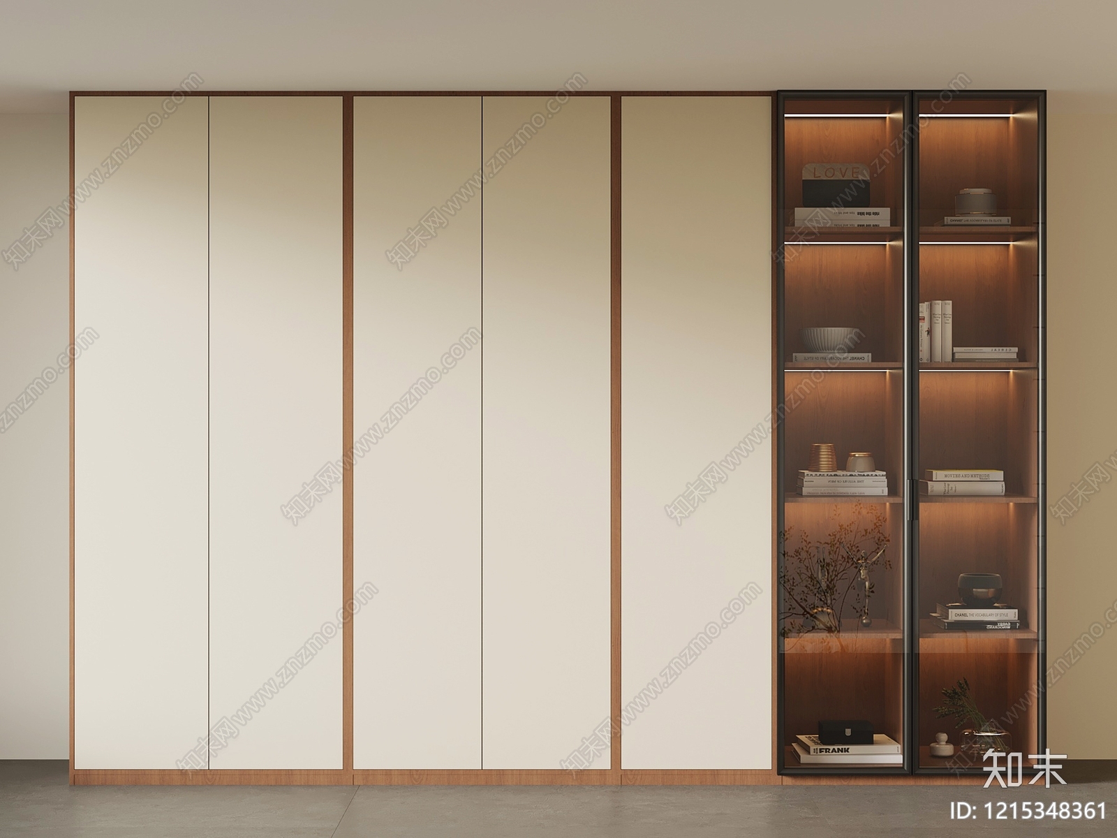 现代简约衣柜SU模型下载【ID:1215348361】