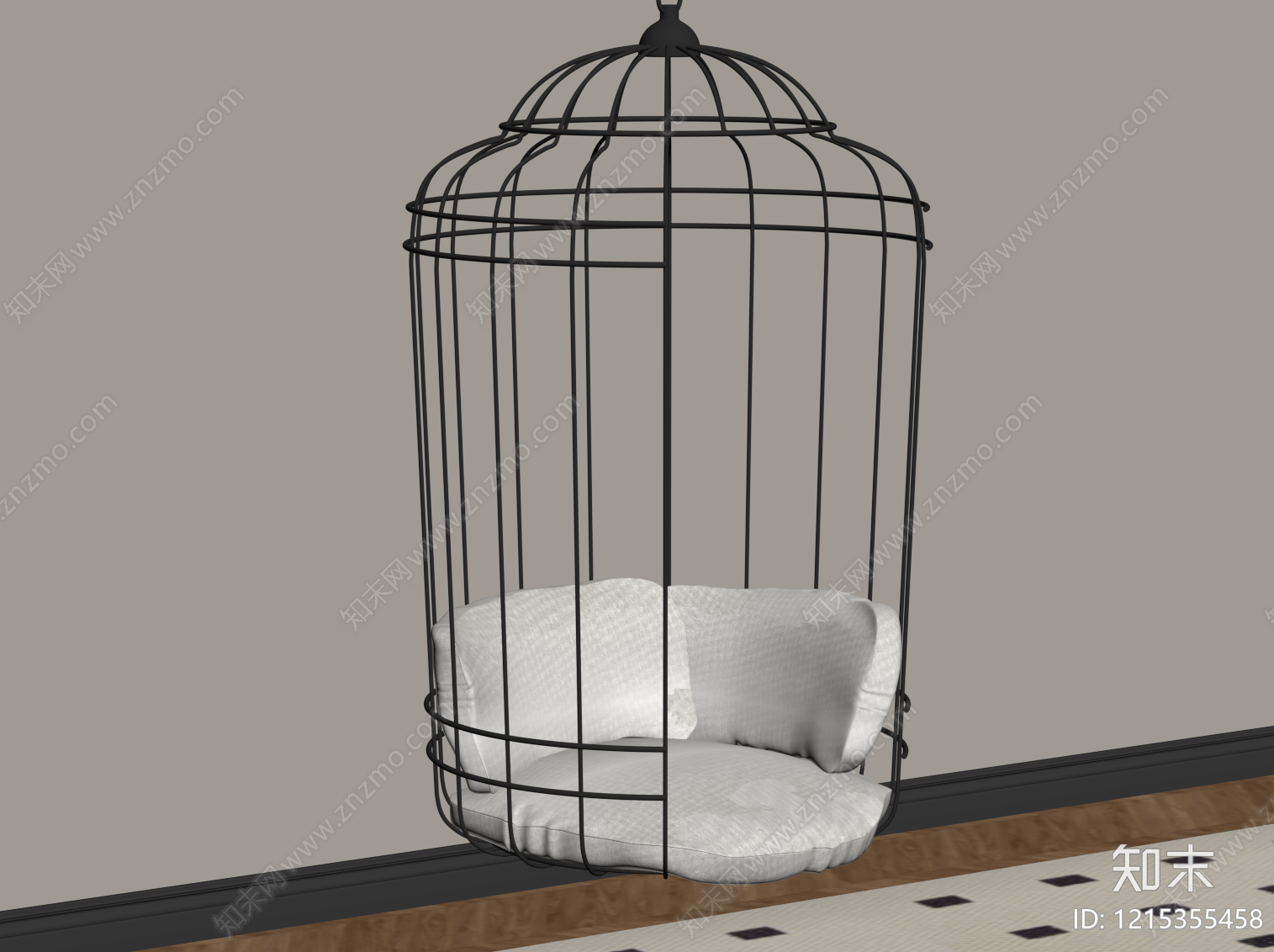 现代简约吊椅SU模型下载【ID:1215355458】