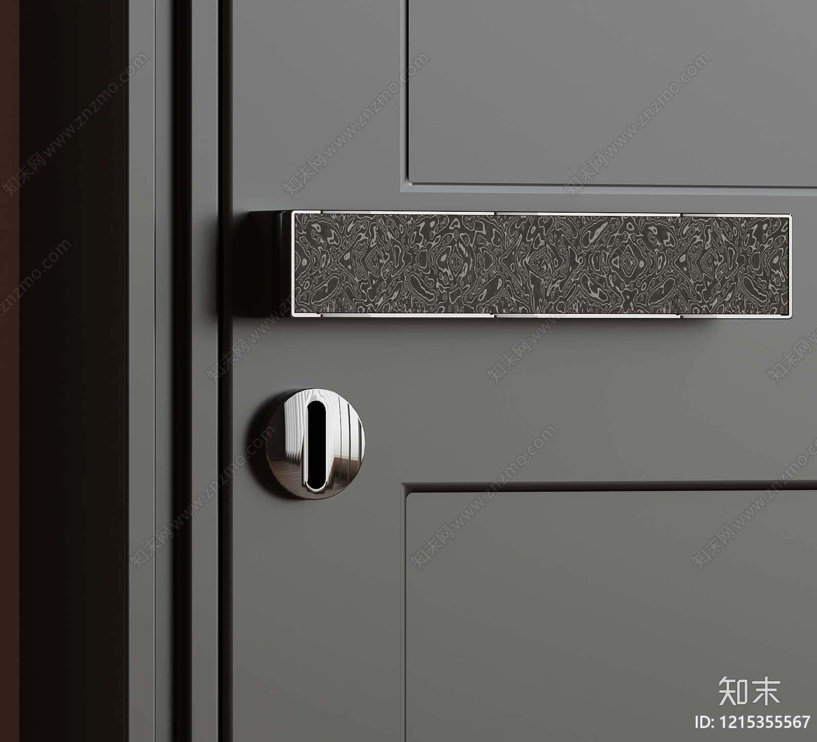 现代极简门把手SU模型下载【ID:1215355567】