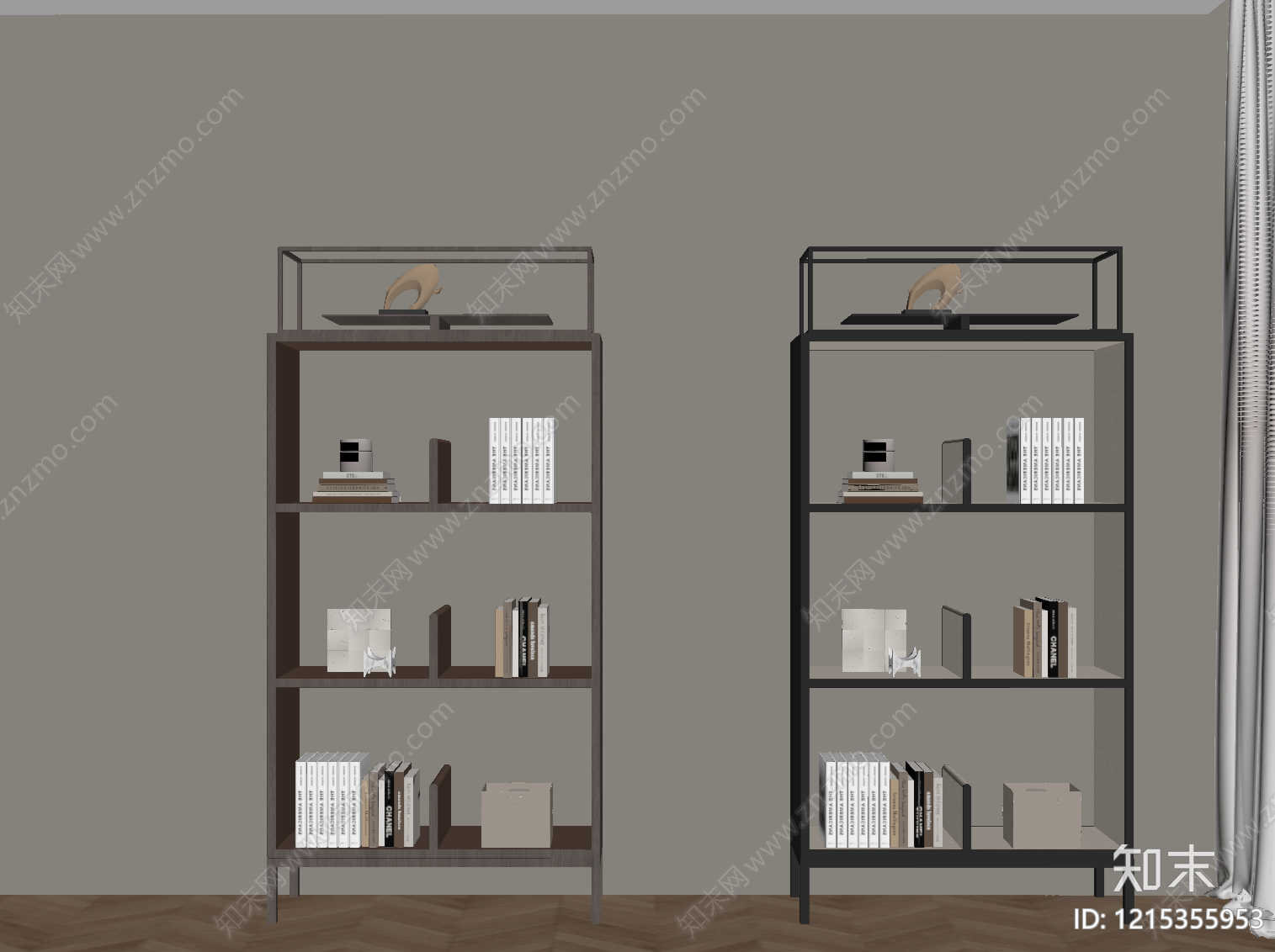 现代简约置物架SU模型下载【ID:1215355953】