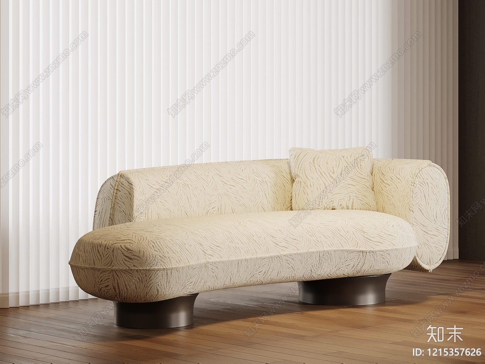 现代简约贵妃椅3D模型下载【ID:1215357626】