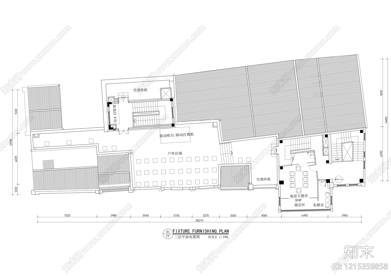 现代其他休闲娱乐空间cad施工图下载【ID:1215359858】