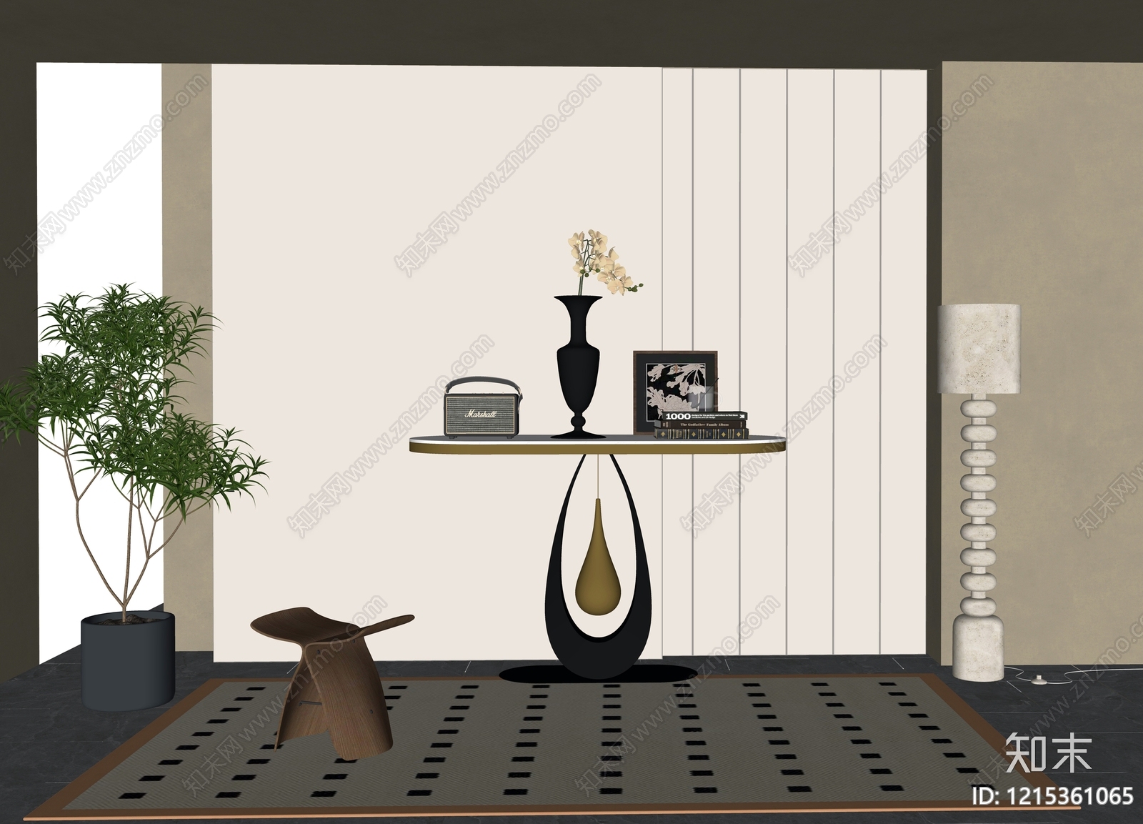 现代简约玄关SU模型下载【ID:1215361065】