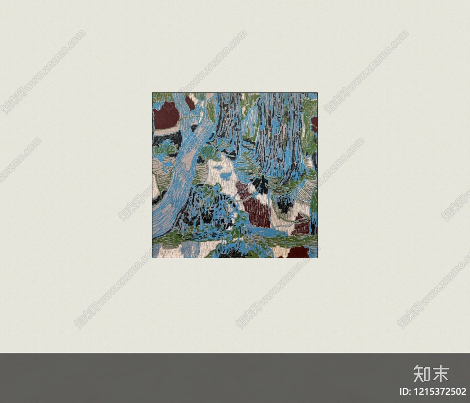 现代挂画SU模型下载【ID:1215372502】