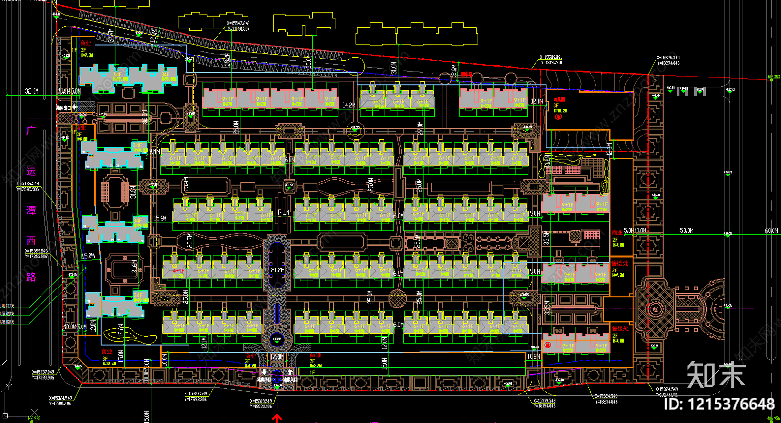居住区规划施工图下载【ID:1215376648】