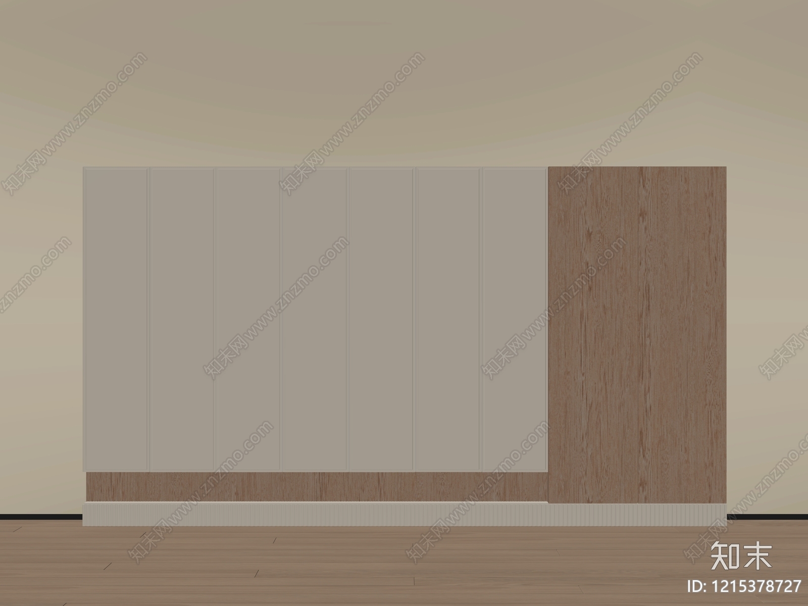 奶油风储物柜SU模型下载【ID:1215378727】