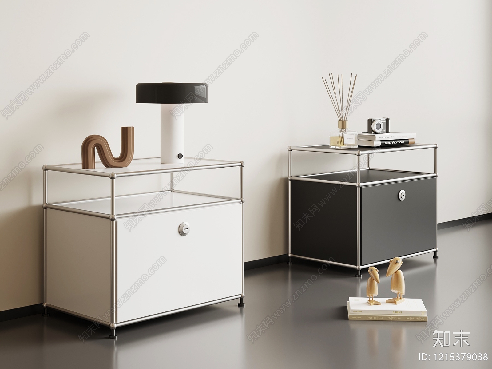 极简储物柜3D模型下载【ID:1215379038】
