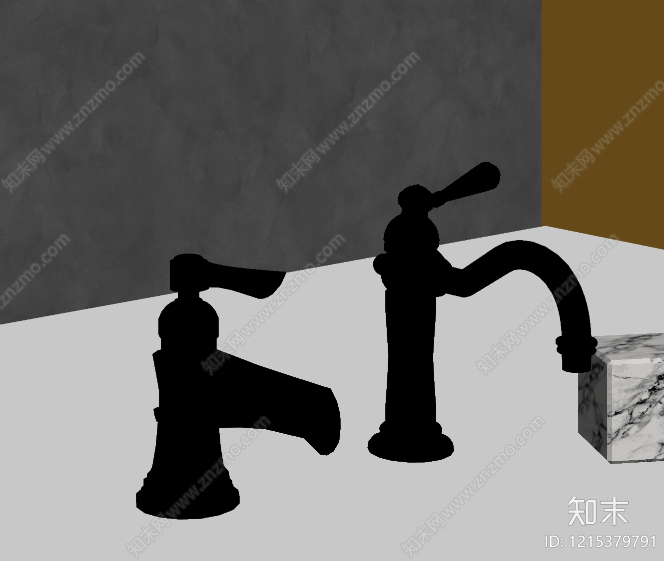 复古水龙头SU模型下载【ID:1215379791】