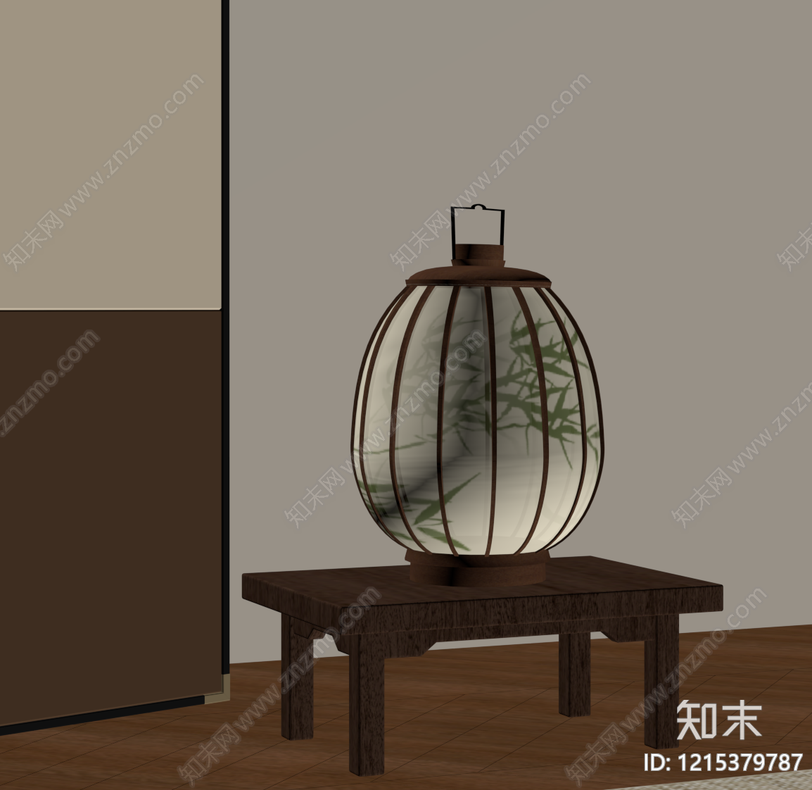 新中式灯笼SU模型下载【ID:1215379787】