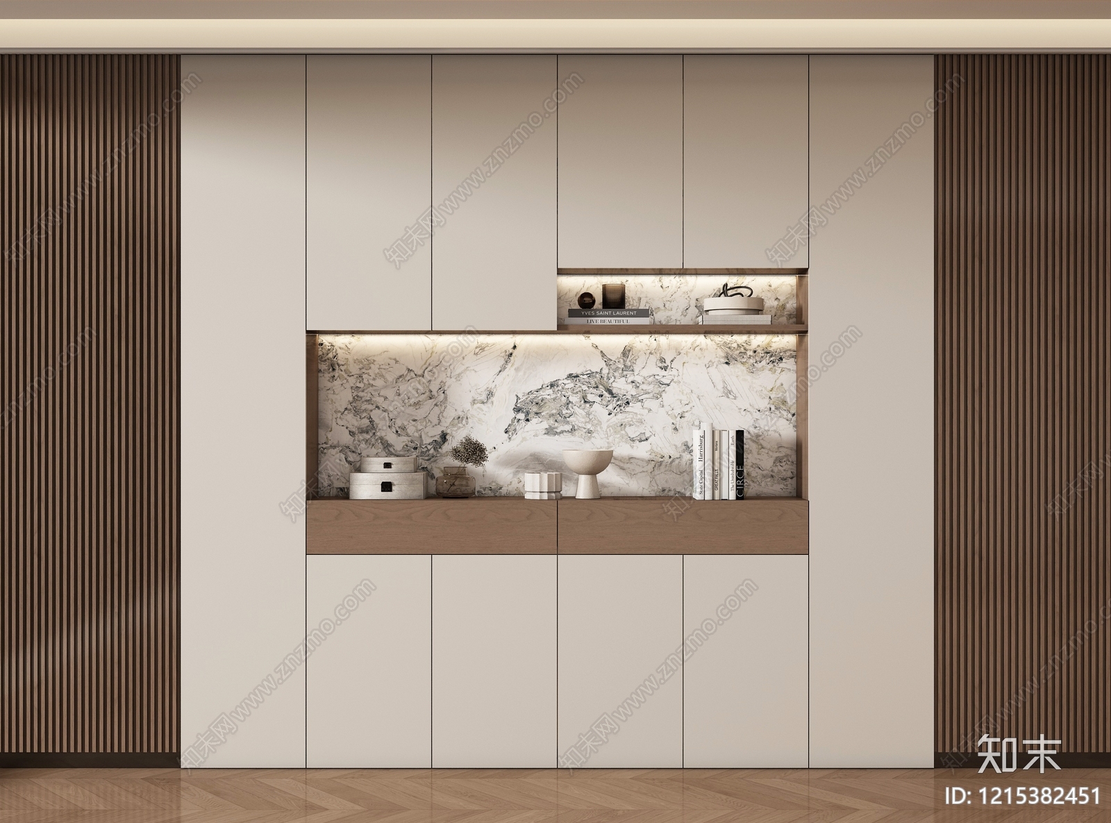 现代简约餐边柜3D模型下载【ID:1215382451】