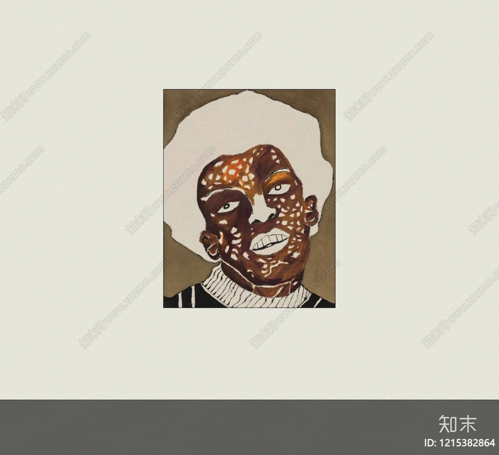 现代挂画SU模型下载【ID:1215382864】