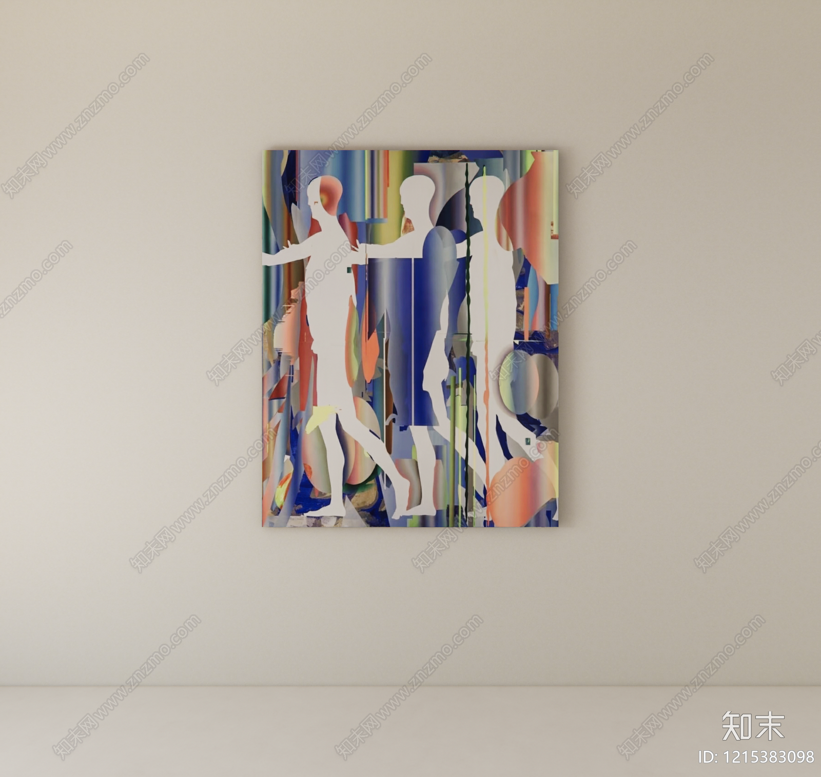 现代挂画SU模型下载【ID:1215383098】
