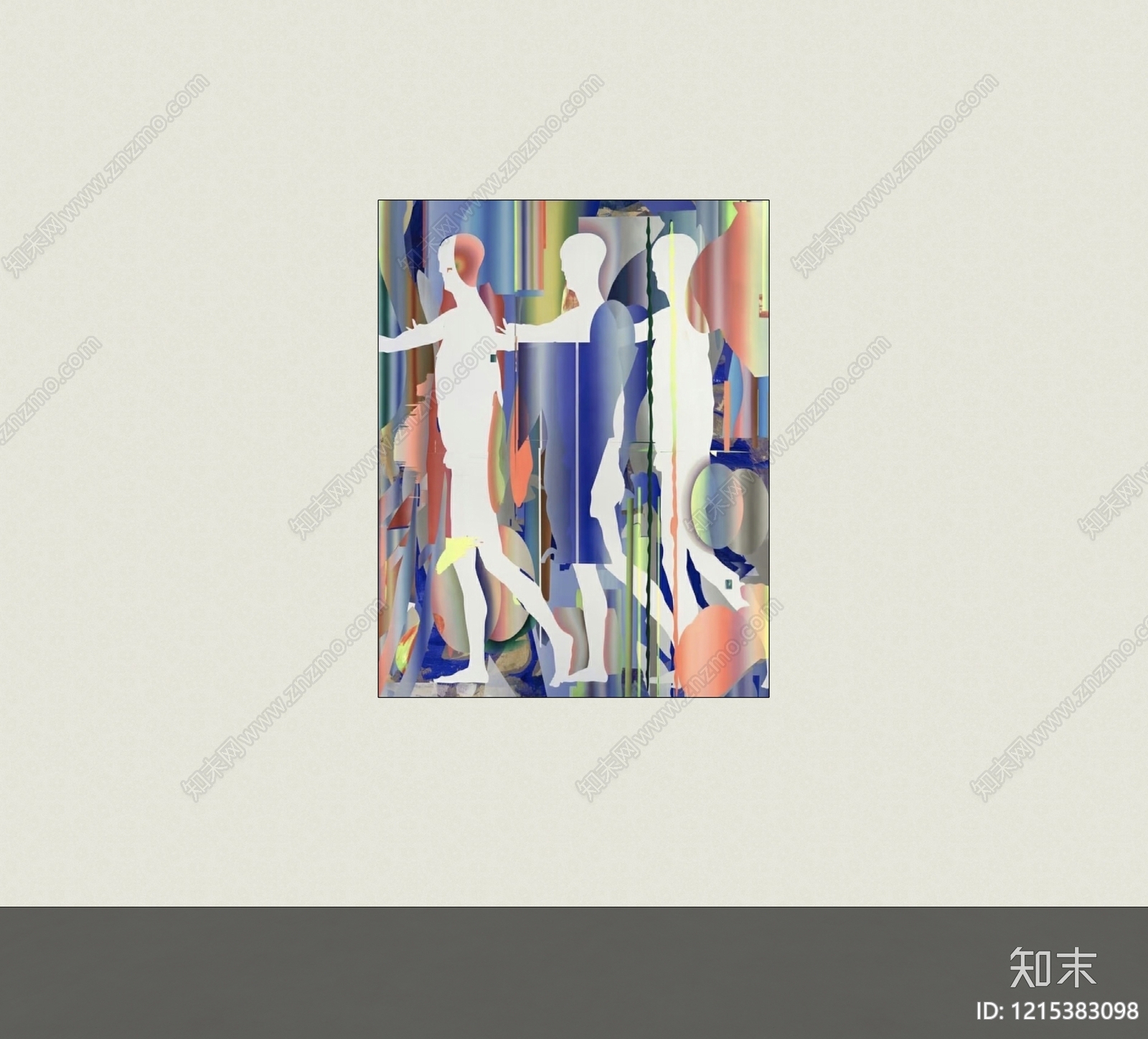 现代挂画SU模型下载【ID:1215383098】
