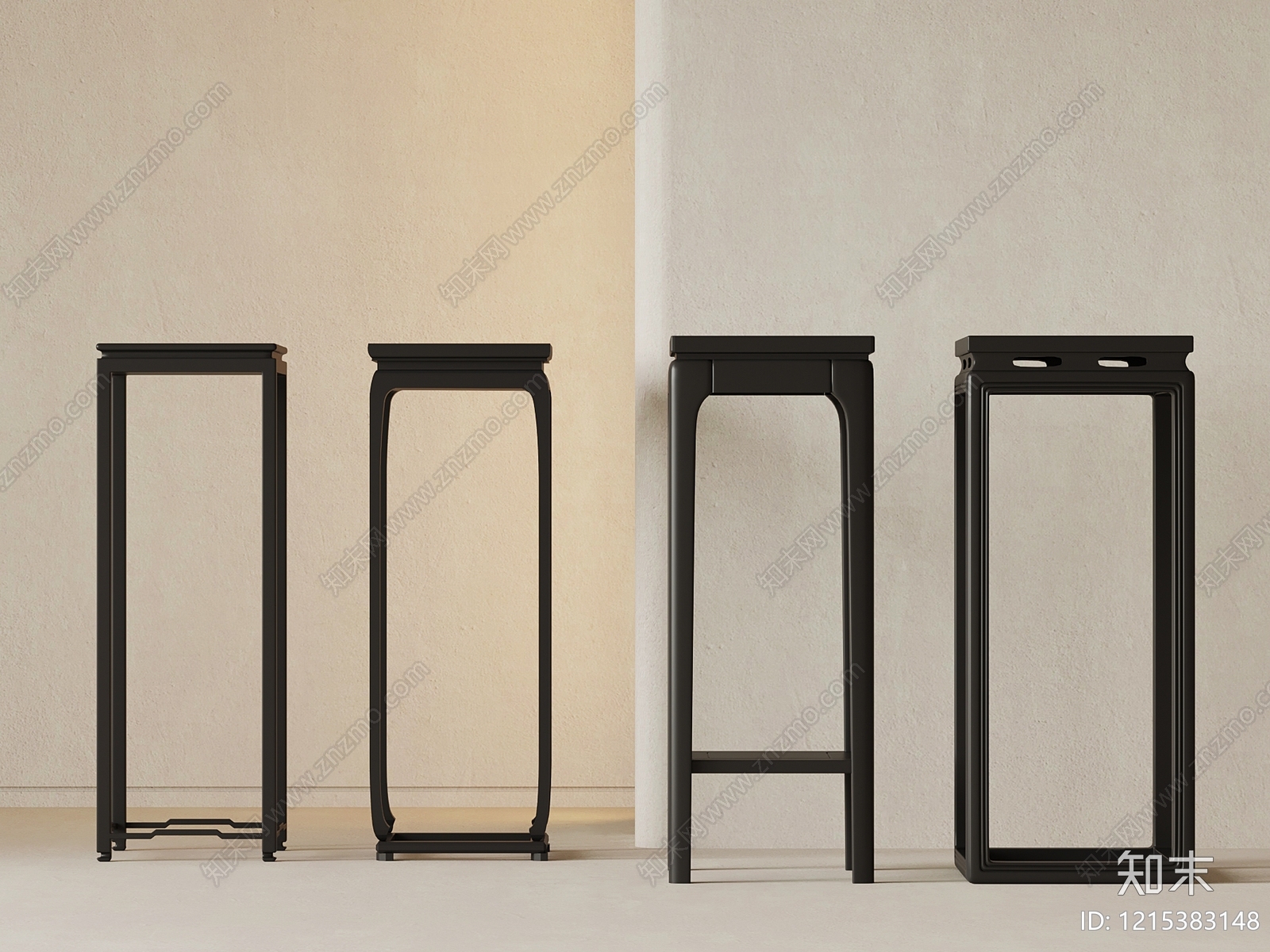 新中式花几SU模型下载【ID:1215383148】