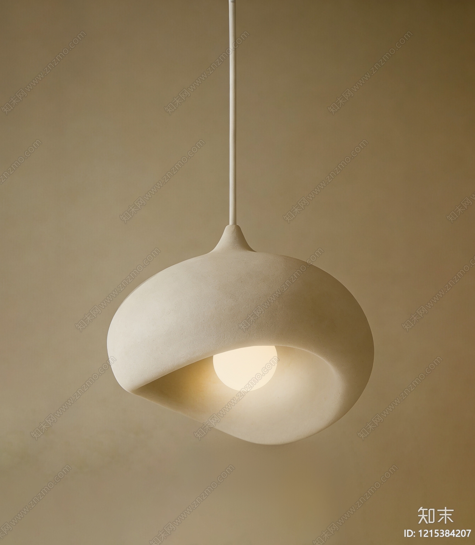 侘寂儿童房吊灯3D模型下载【ID:1215384207】