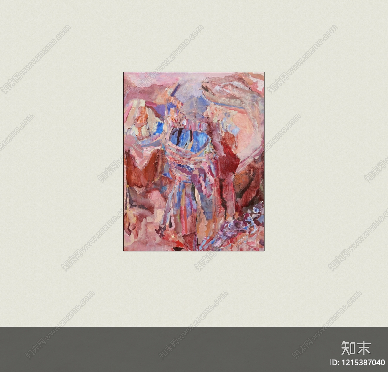 现代挂画SU模型下载【ID:1215387040】