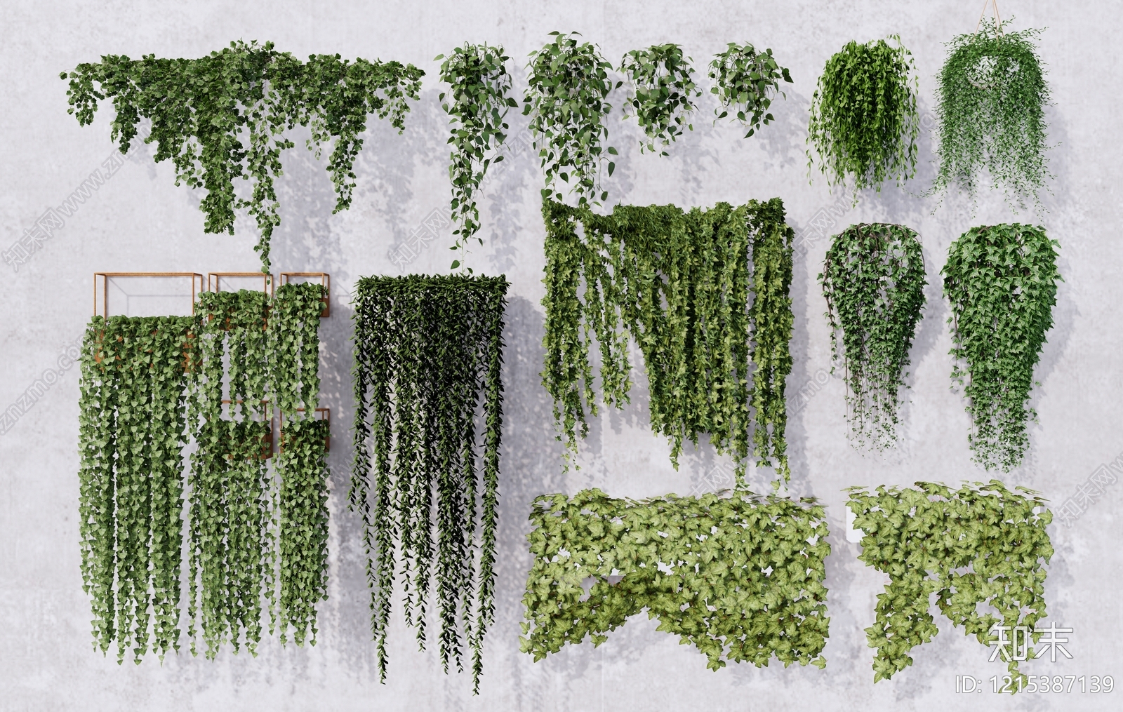 现代简约垂直绿化SU模型下载【ID:1215387139】