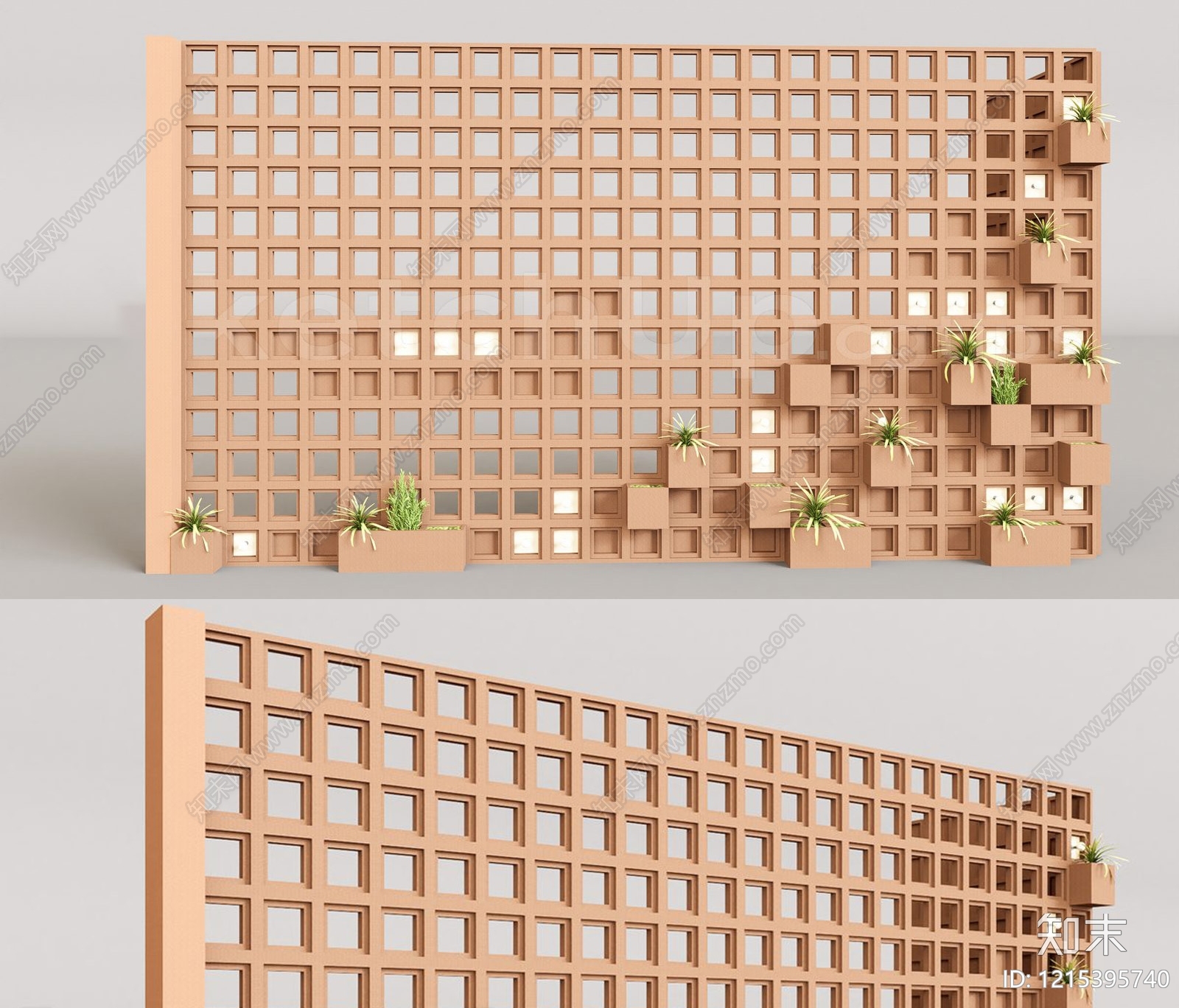 现代主义围墙SU模型下载【ID:1215395740】