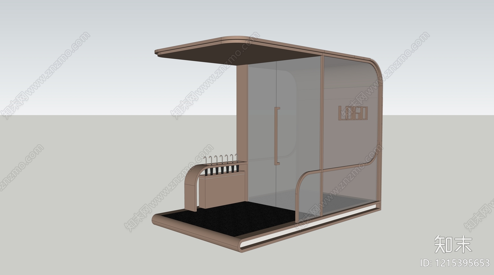 现代岗亭SU模型下载【ID:1215395653】