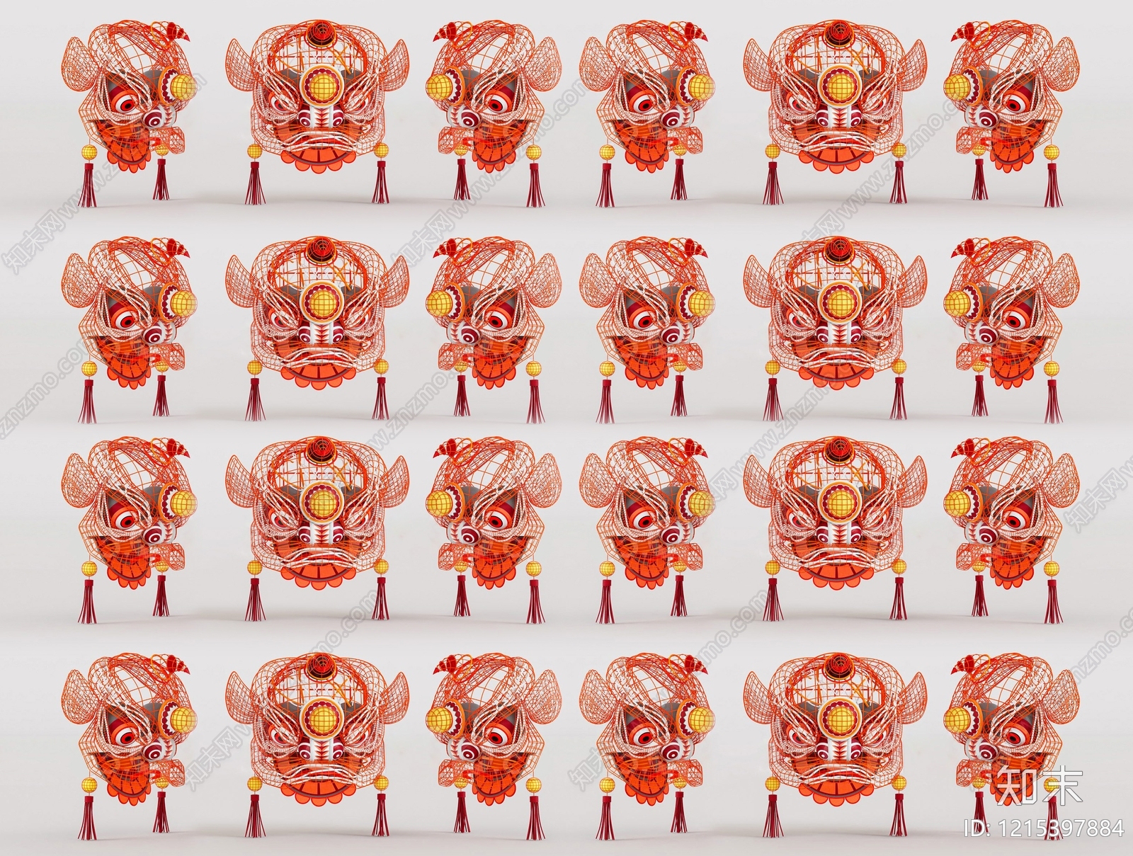 新中式立体LOGO3D模型下载【ID:1215397884】