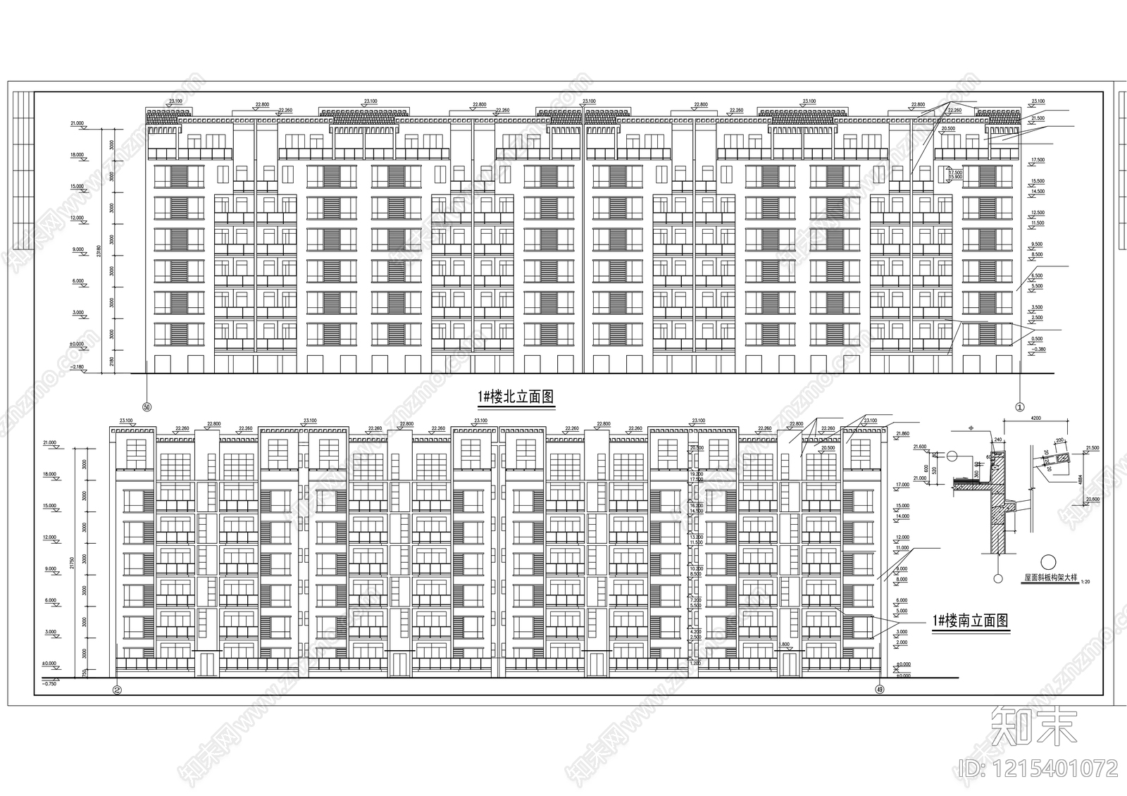 多层住宅施工图下载【ID:1215401072】