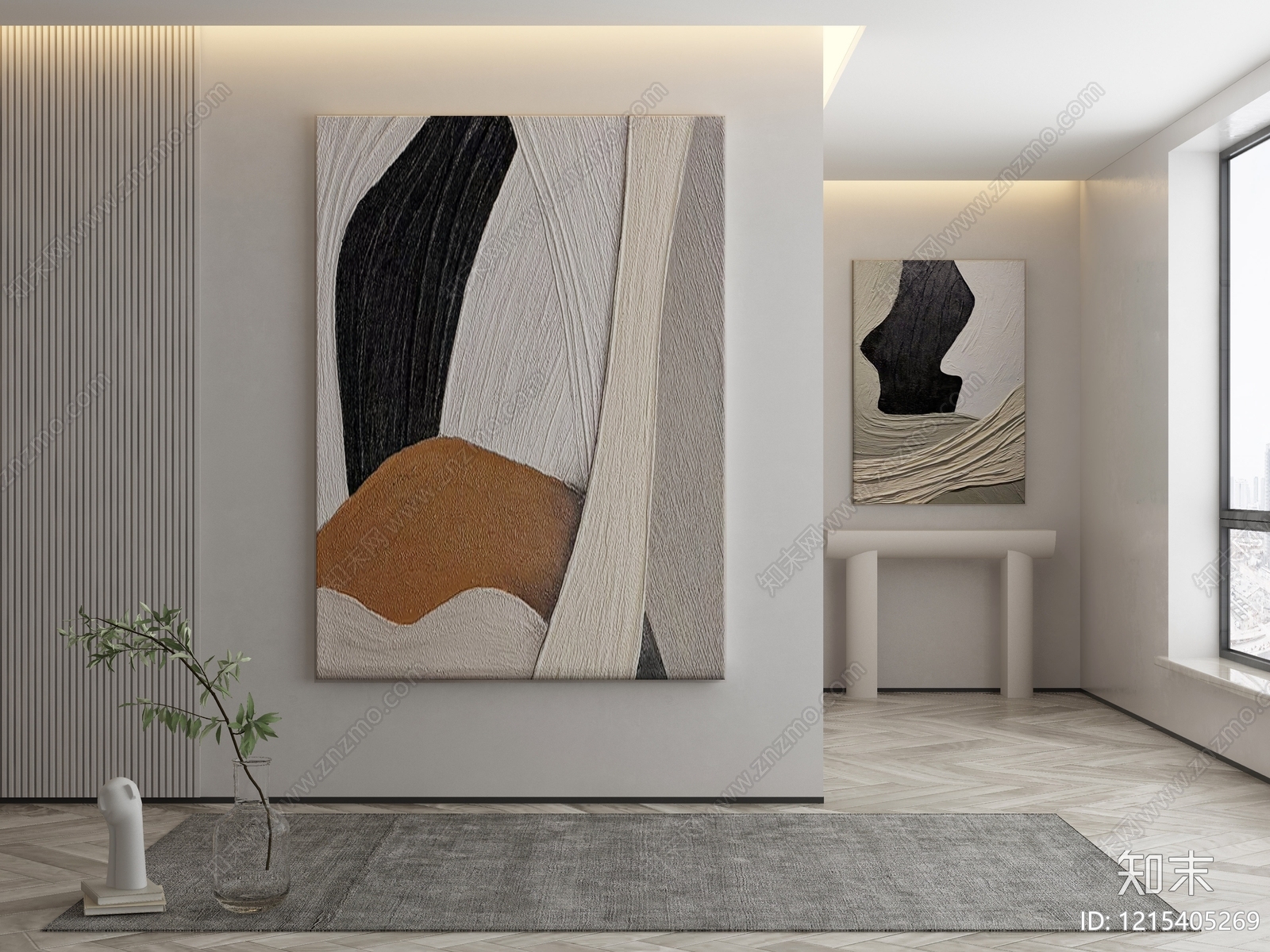 极简玄关3D模型下载【ID:1215405269】