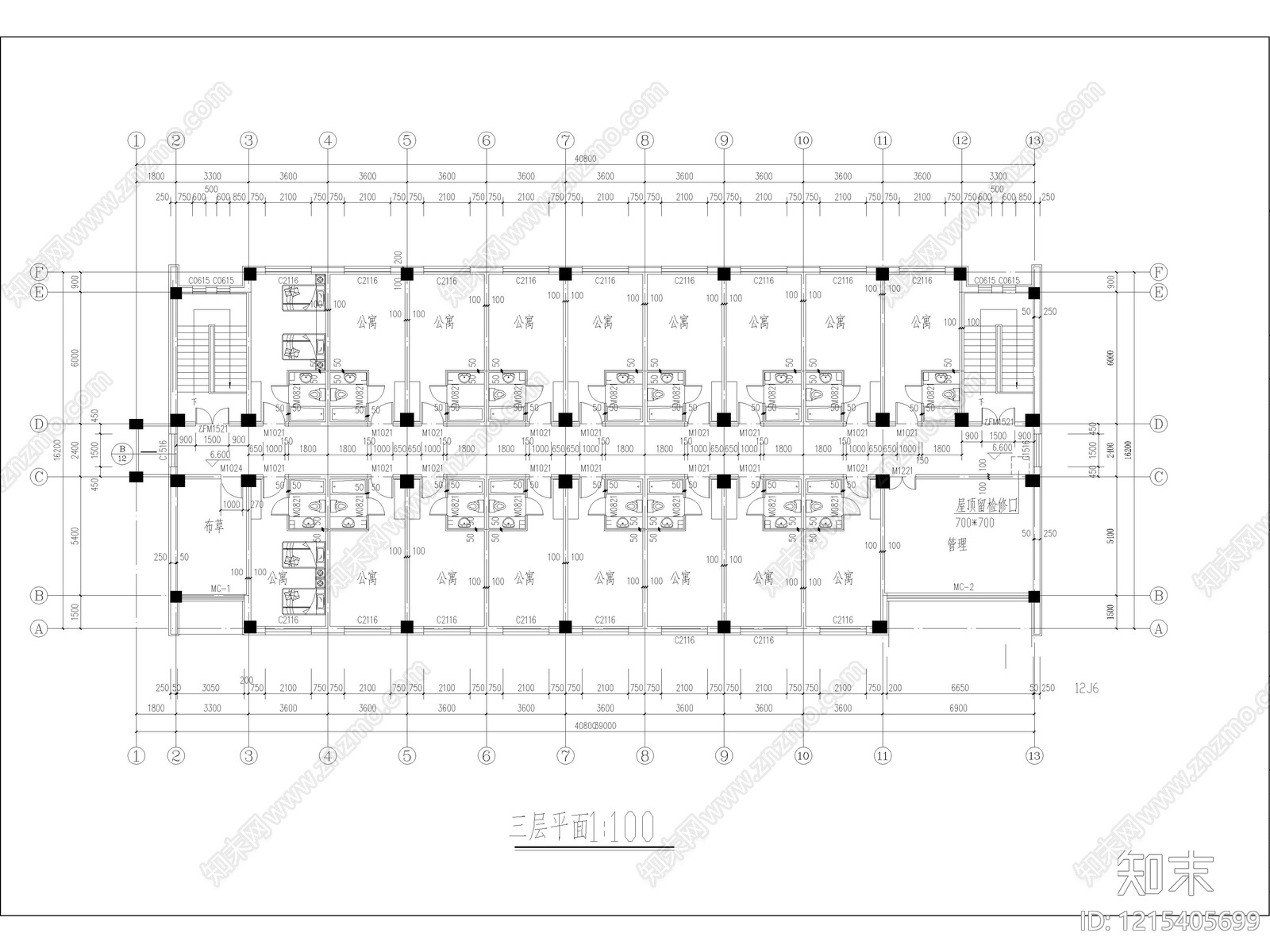 现代其他建筑施工图下载【ID:1215405699】