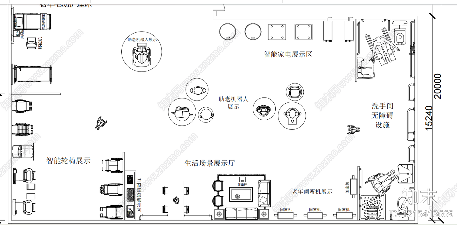 其他家装空间cad施工图下载【ID:1215413669】