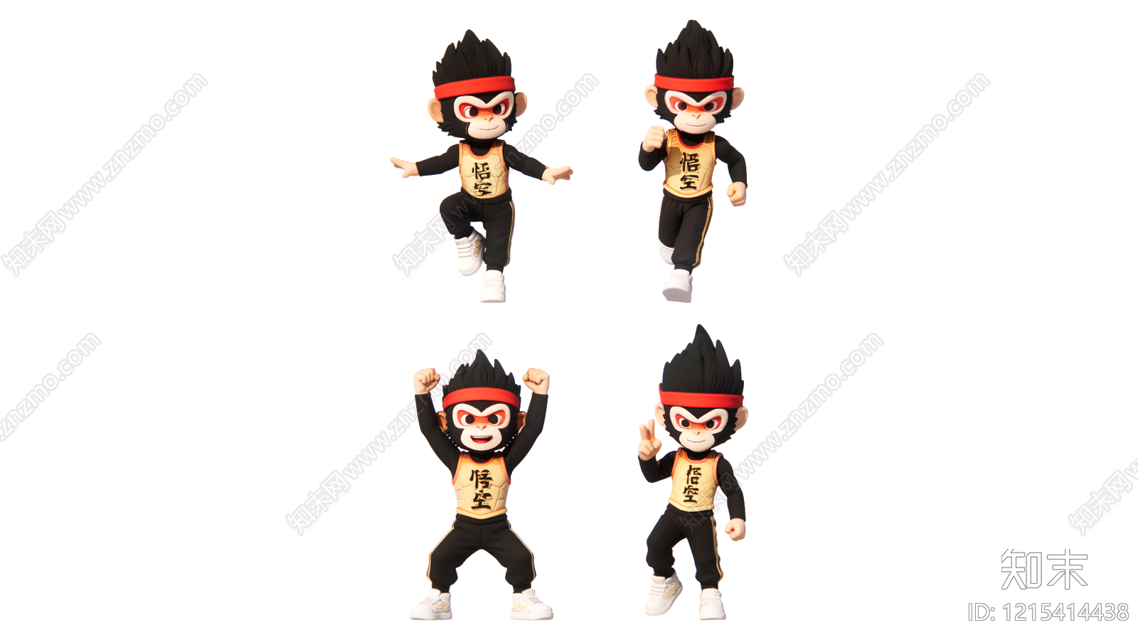 卡通风格虚拟人物SU模型下载【ID:1215414438】