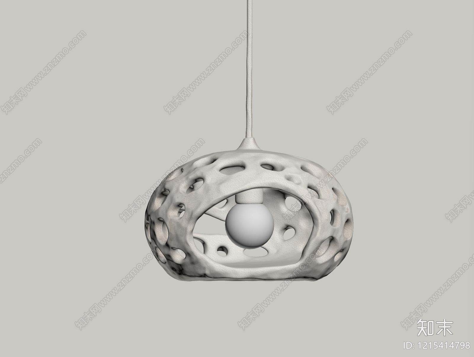 侘寂风吊灯SU模型下载【ID:1215414798】