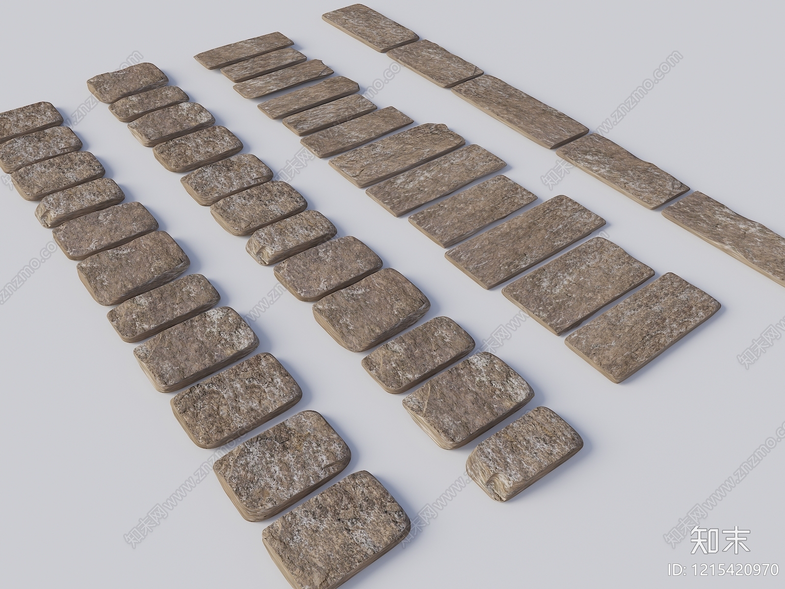 侘寂风石头3D模型下载【ID:1215420970】